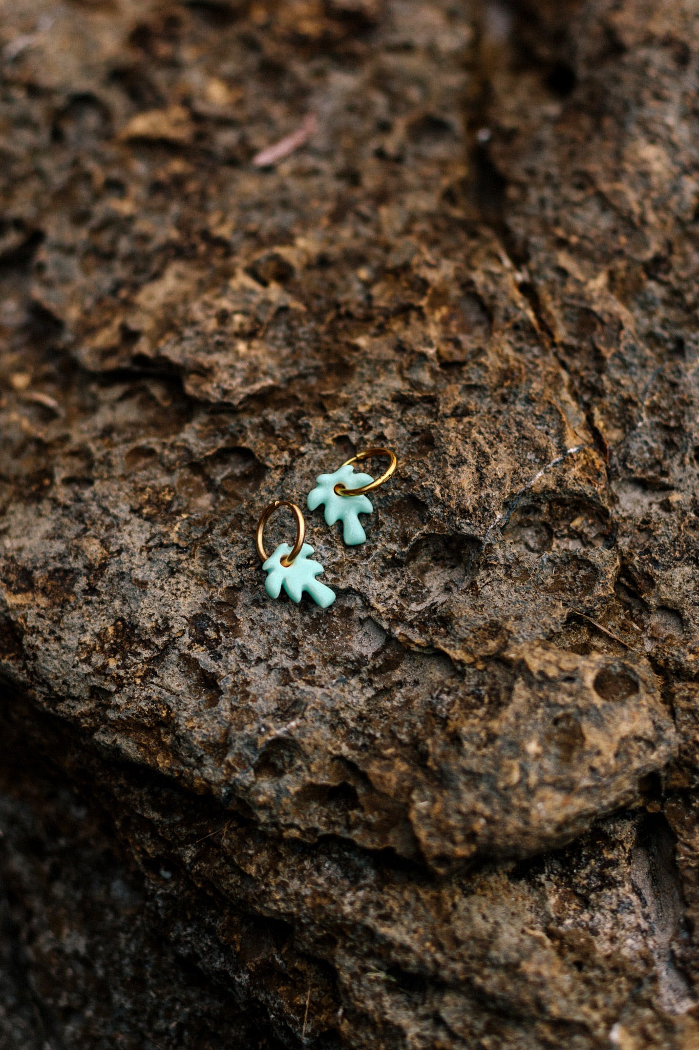 Pendientes Mini Niu Verde Turquesa | S