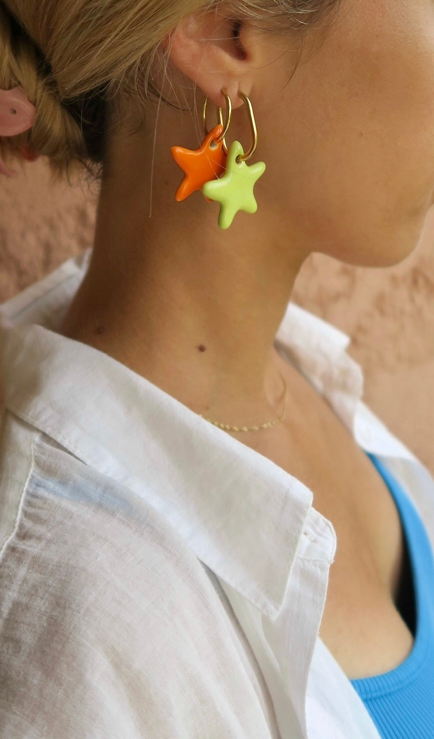 Pendientes Hōkū Kai Naranja | L