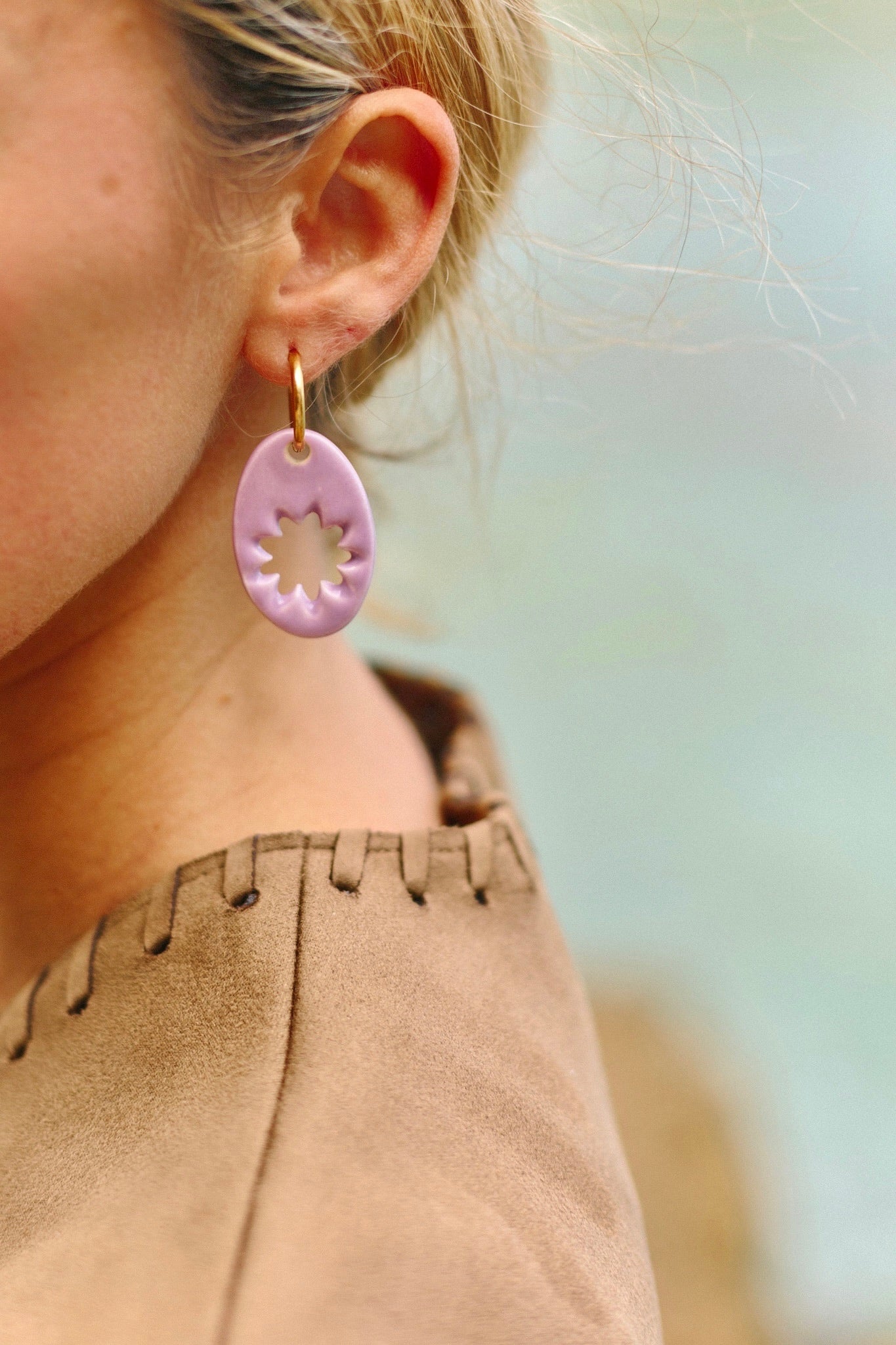 Pendientes Lehua Lila | XL