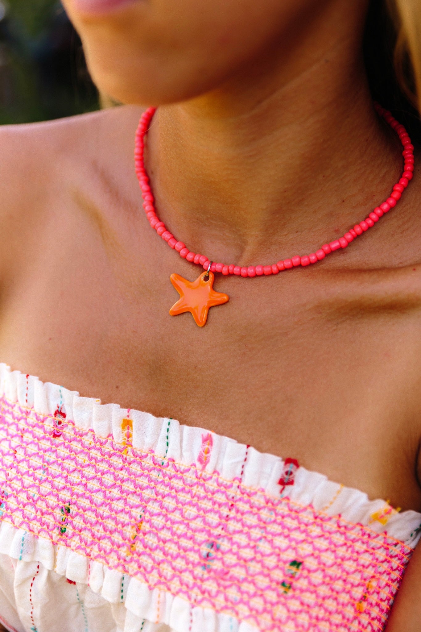 Orange Hōkū Kai Necklace