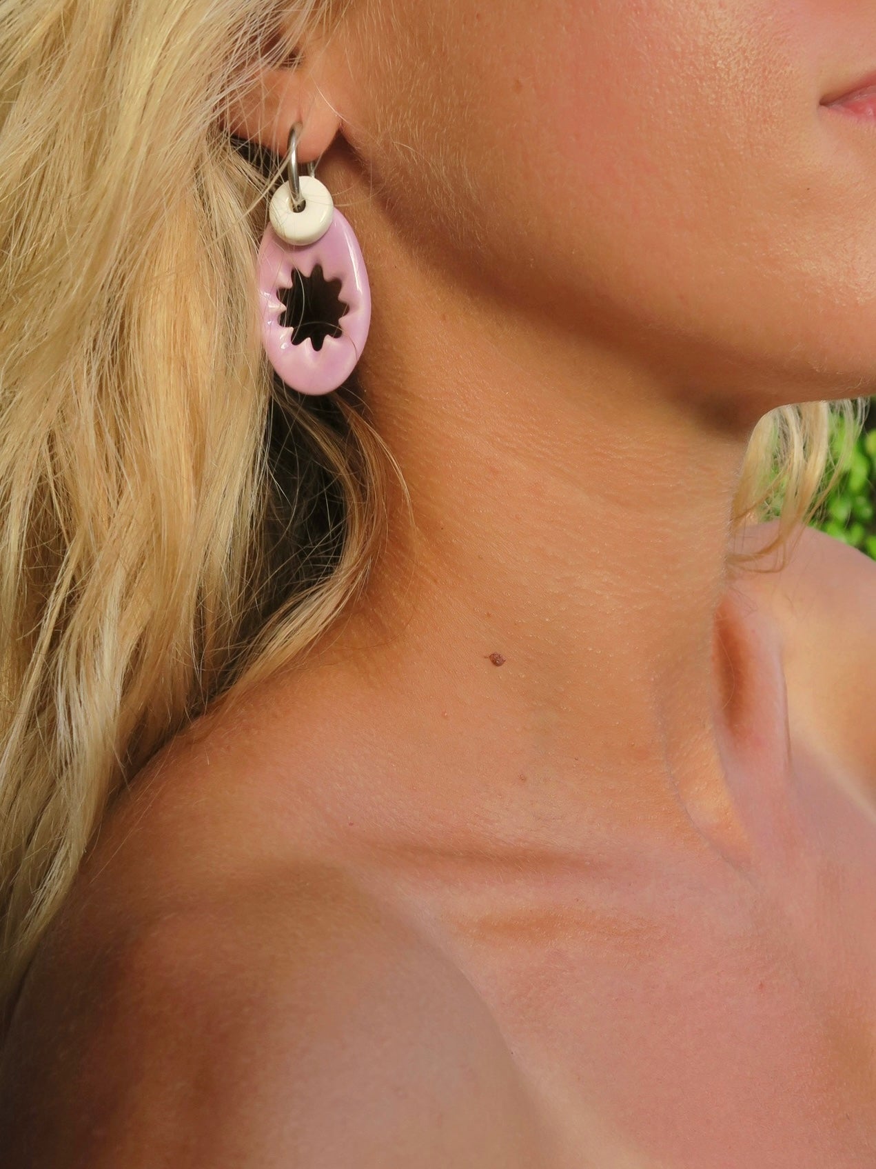 Nuevo | Pendientes Lehua Lila | XL