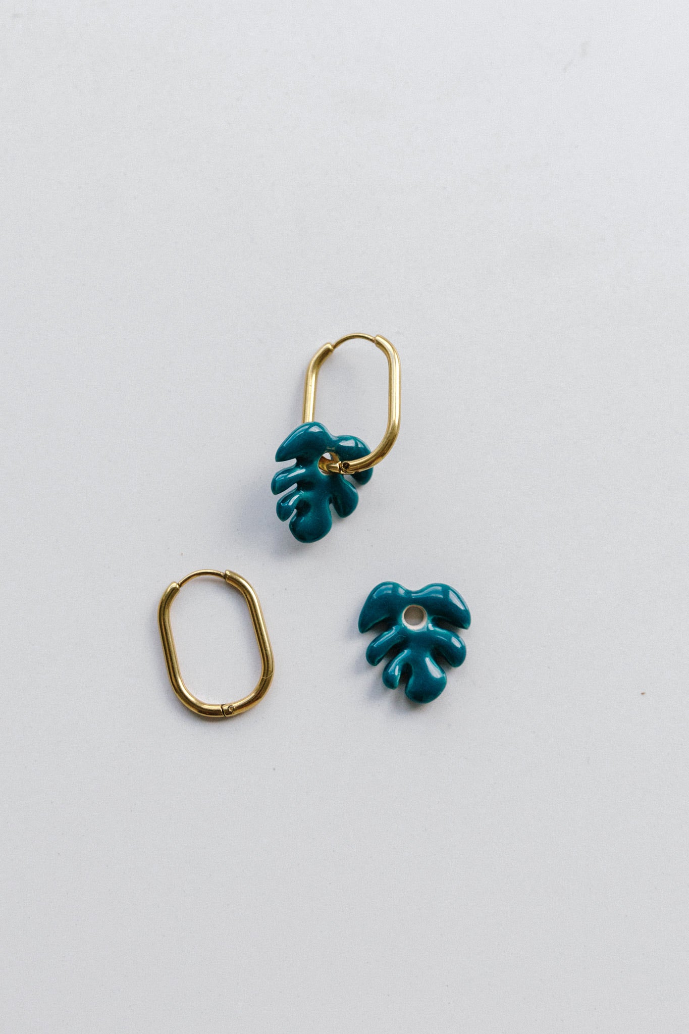 Nuevo | Pendientes Mini Aloha Azul Cobalto | S