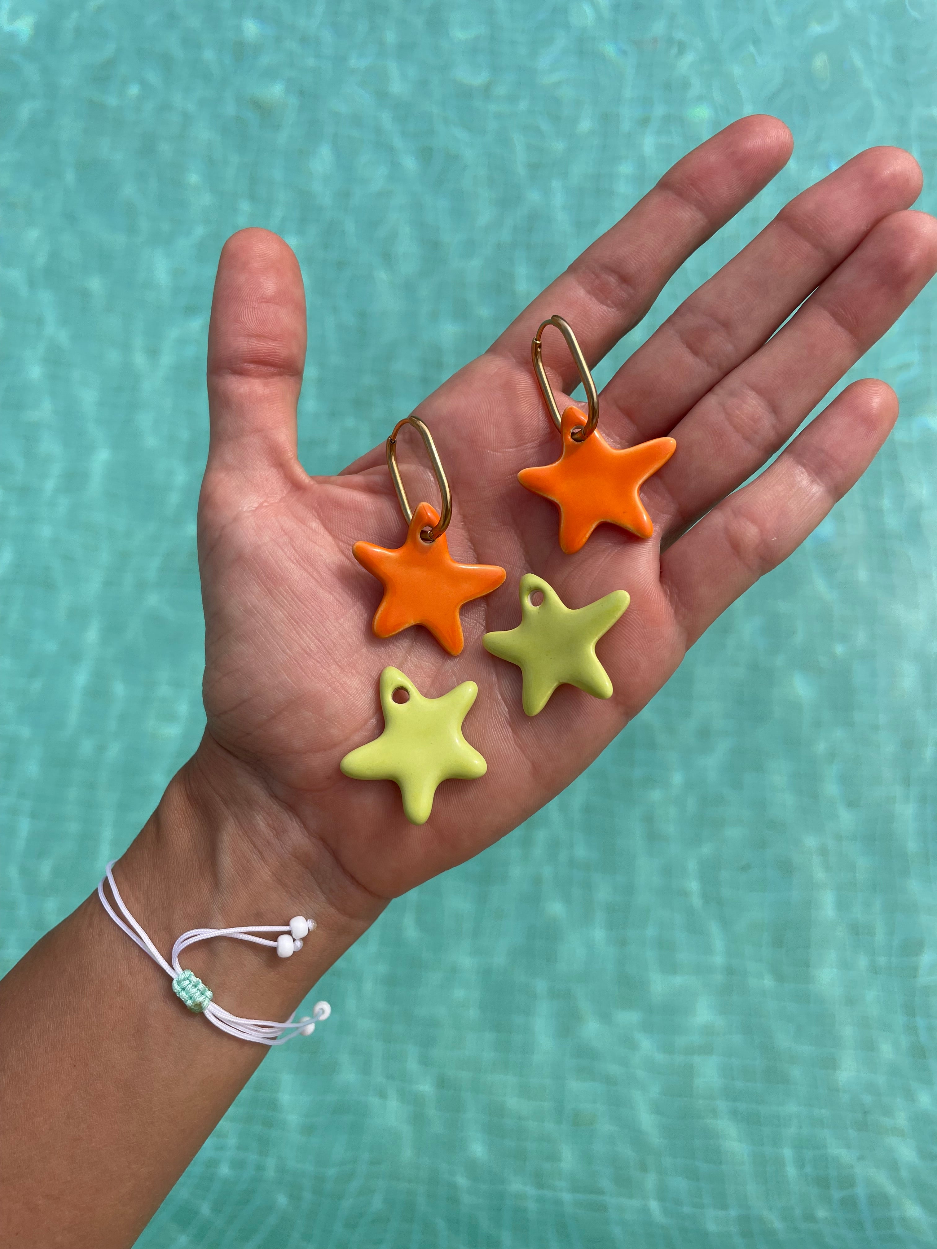 Pendientes Hōkū Kai Naranja | L