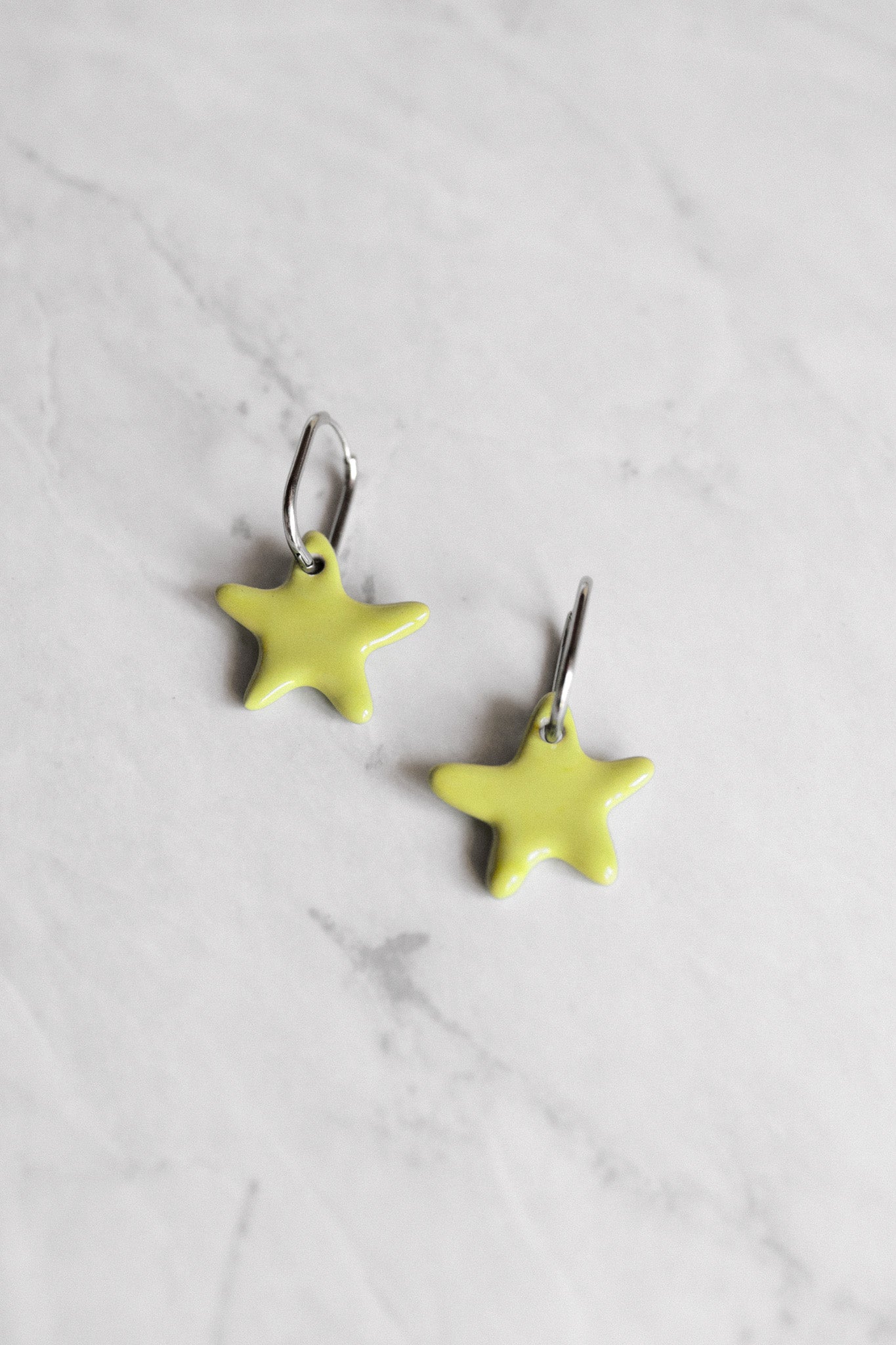 New | Pastel Lime Hoku Kai Earrings