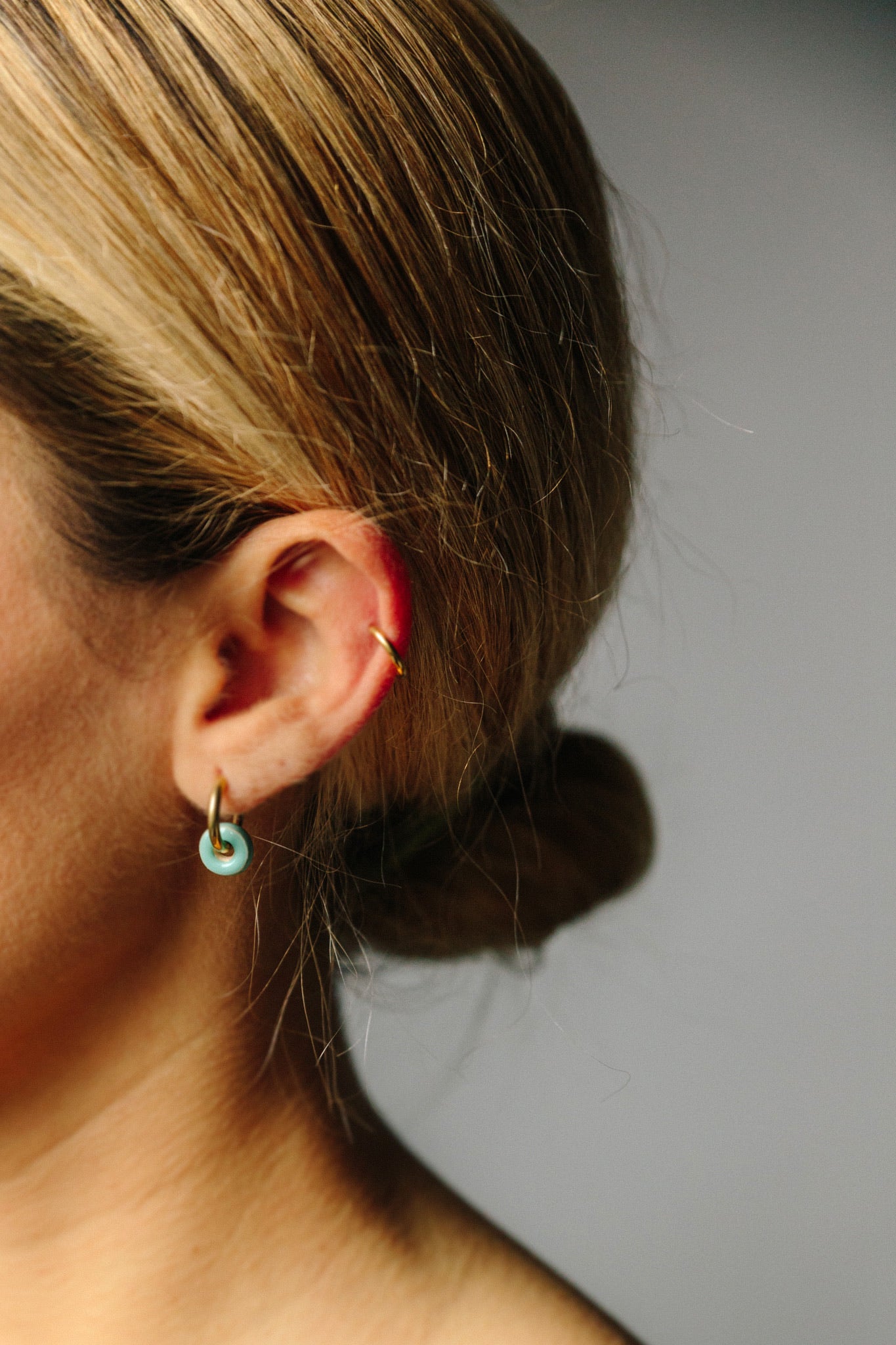 Nuevo | Par Aritos Clásico Oro | S