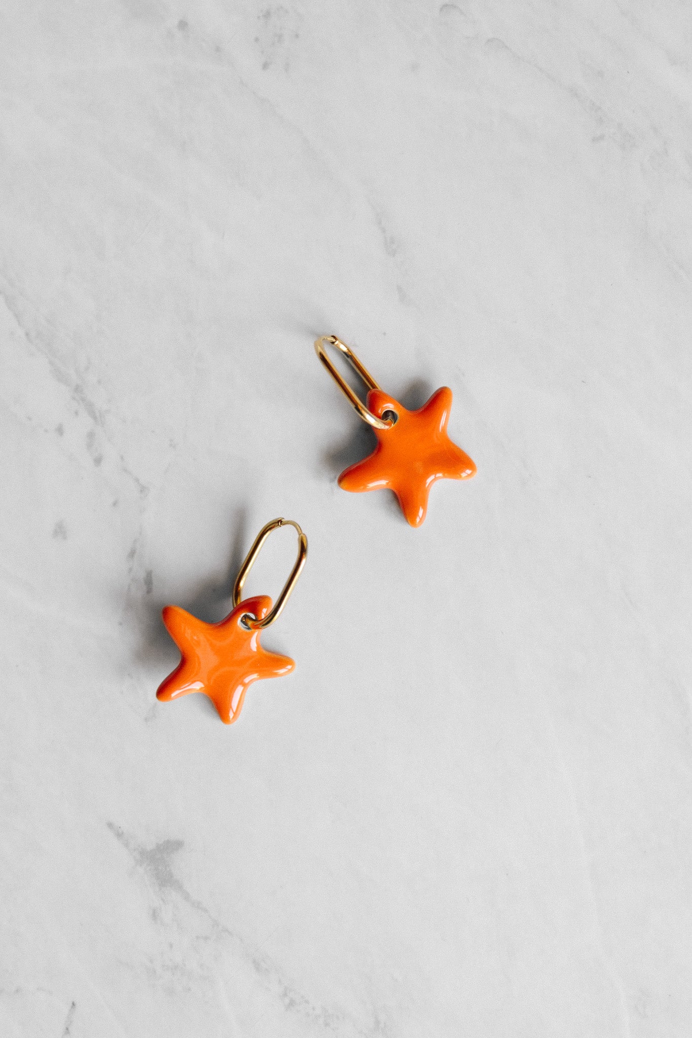 Nuevo | Pendientes Hōkū Kai Naranja | L