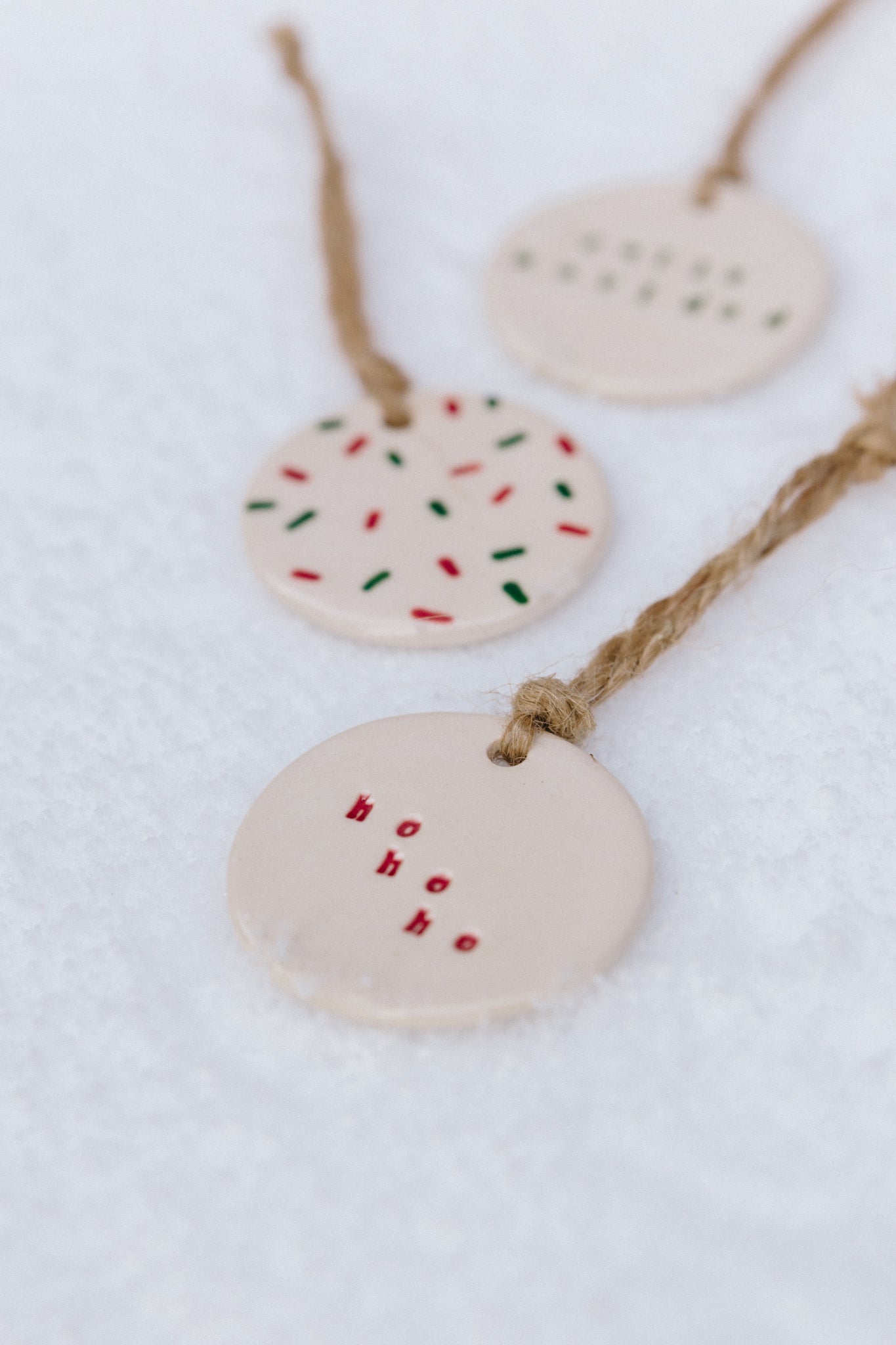 Ho Ho Ho | PACK OF 3 ORNAMENTS