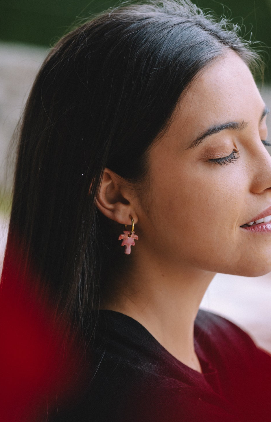 Pink Mini Niu Earrings | S
