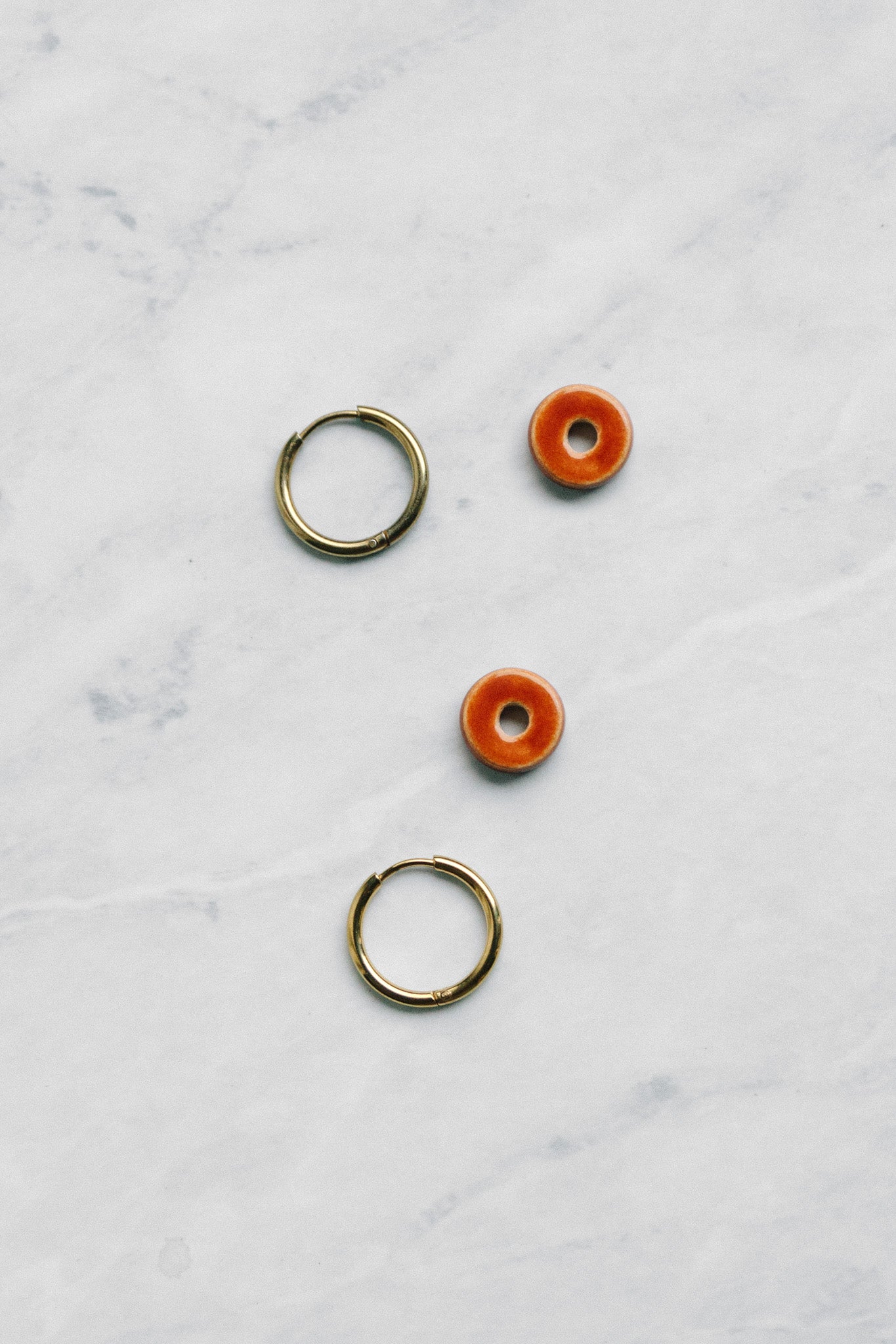 Pendientes Mini Risco Ocre | XS