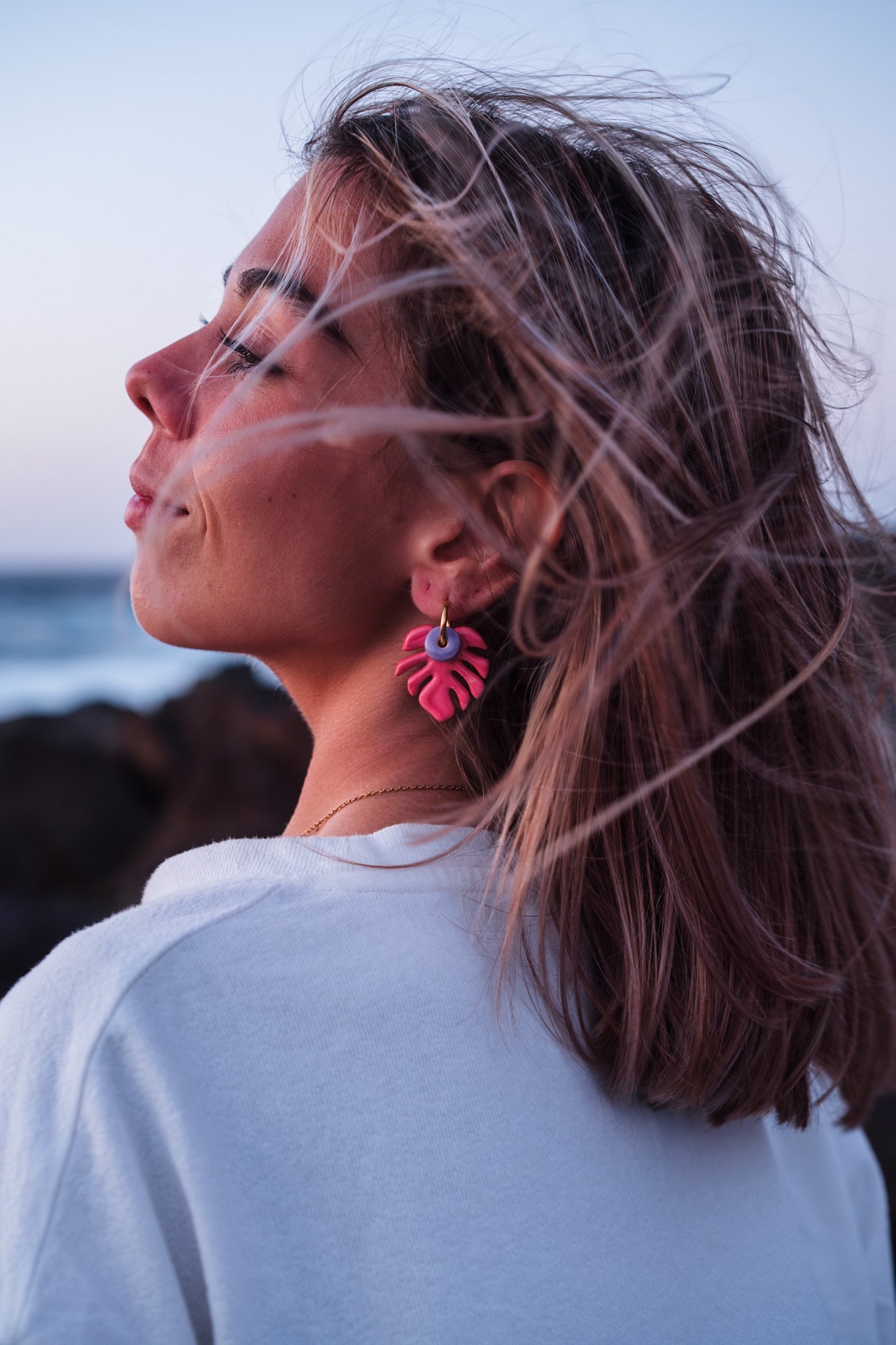 Pink Aloha Earrings | XL