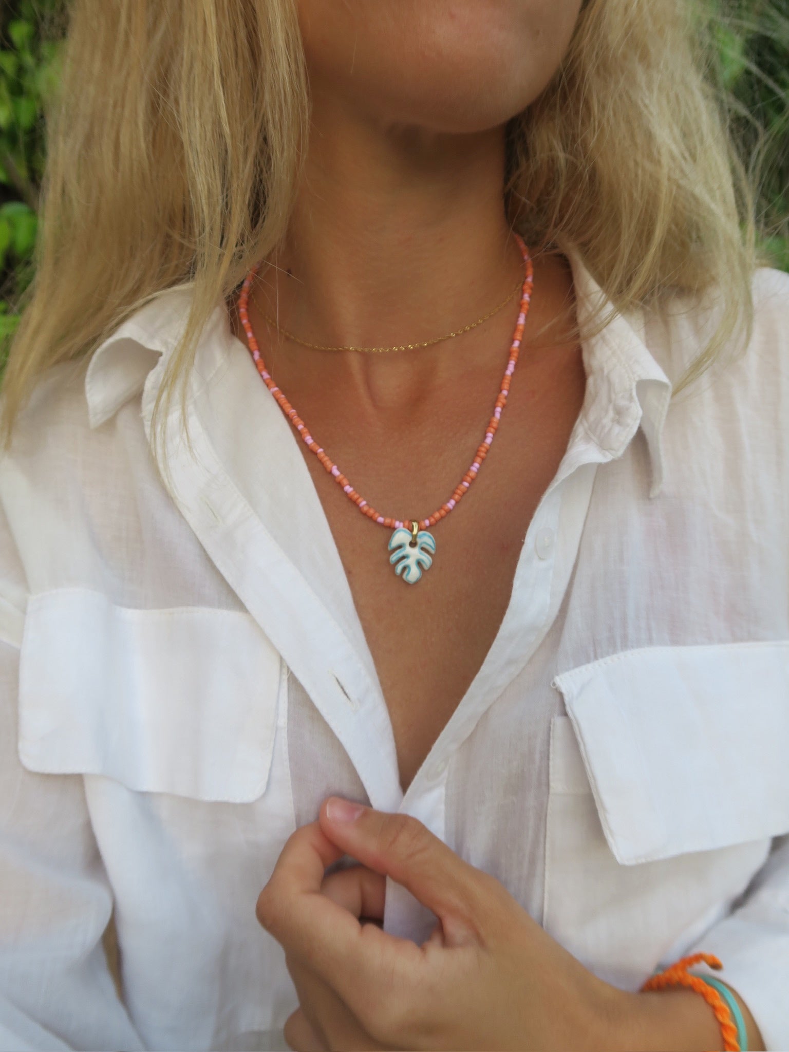 Edición Limitada | Collar Māla Rosa/Naranja