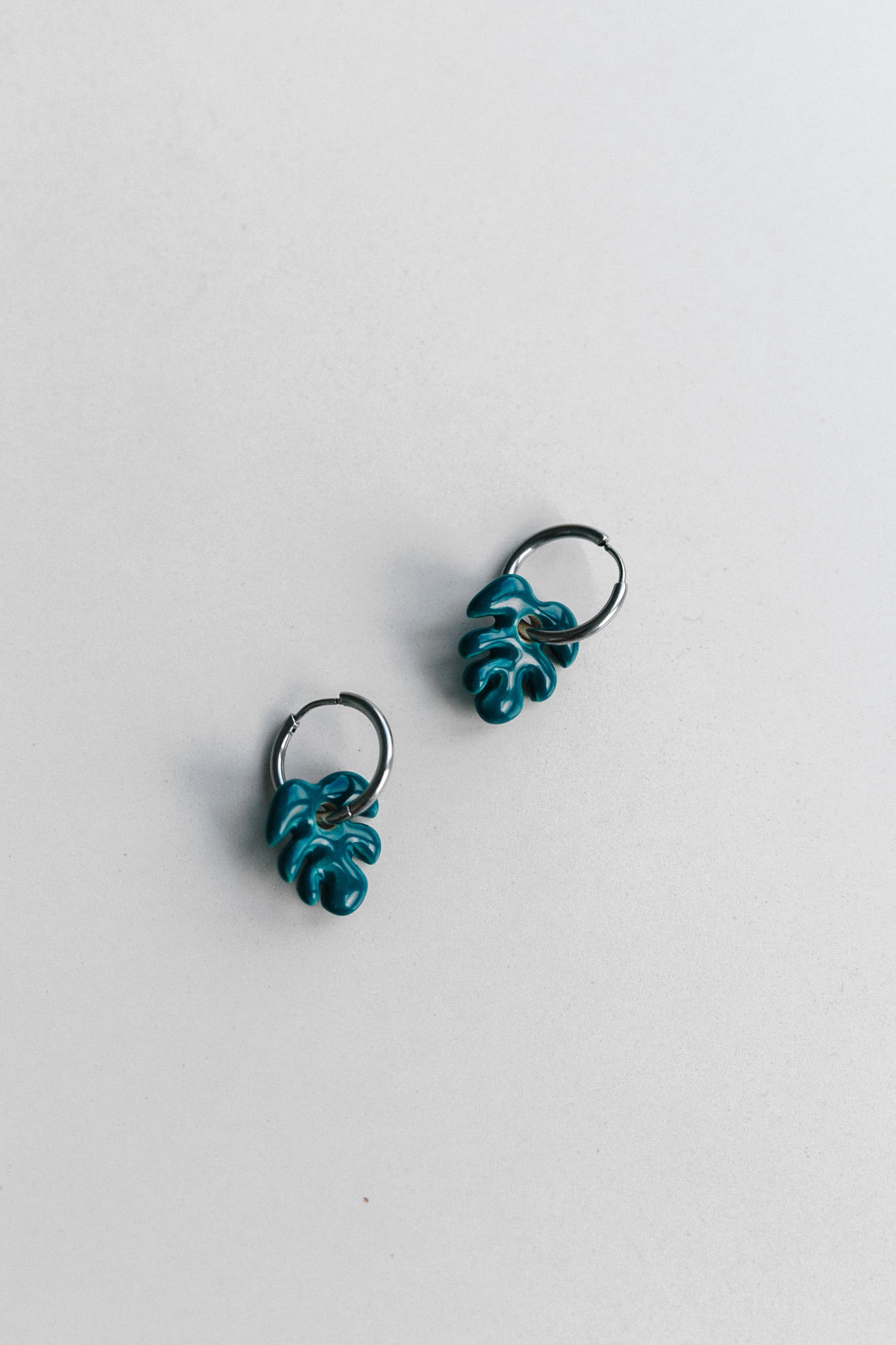 Pendientes Mini Aloha Azul Cobalto | S