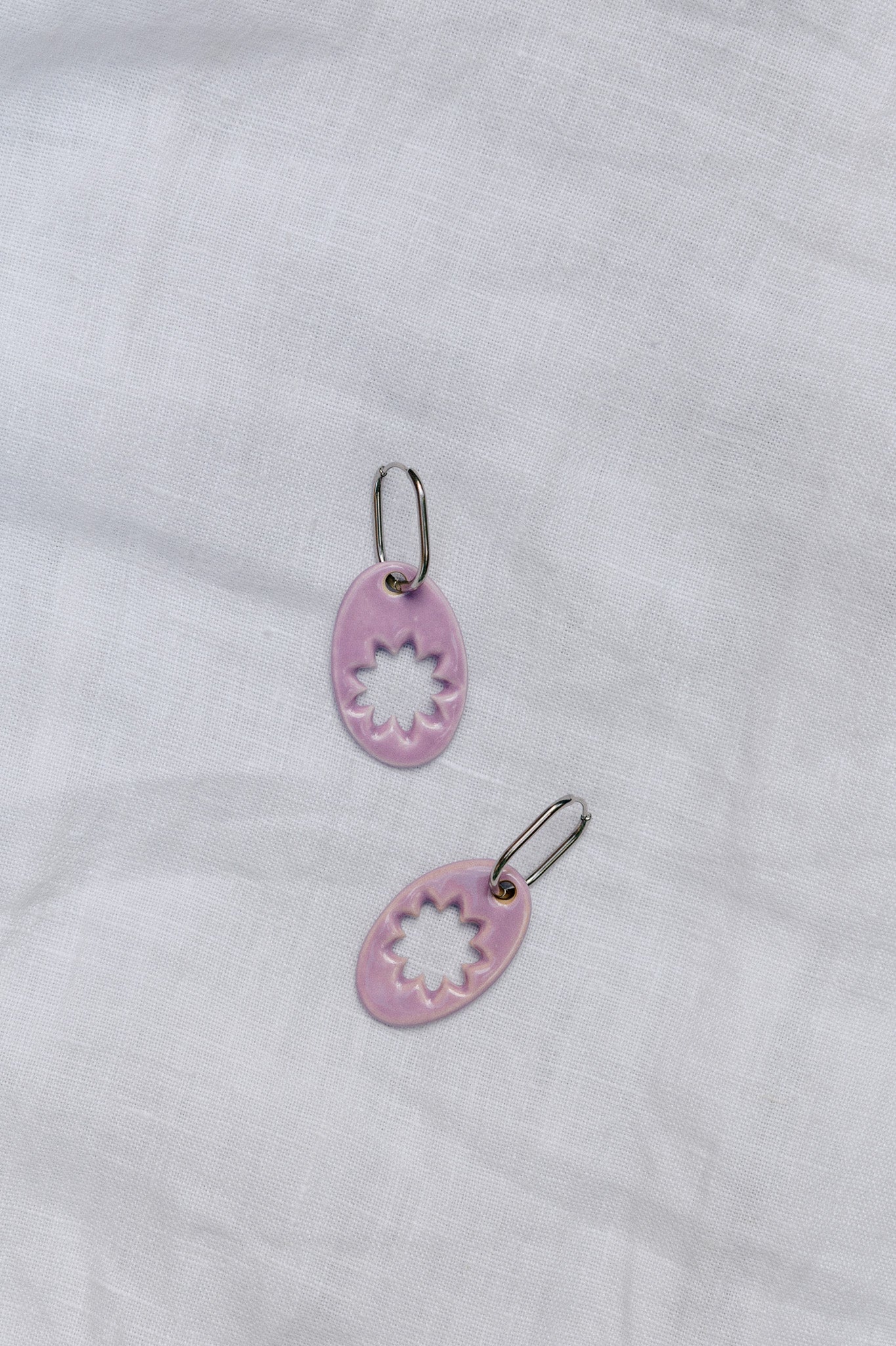 Nuevo | Pendientes Lehua Lila | XL