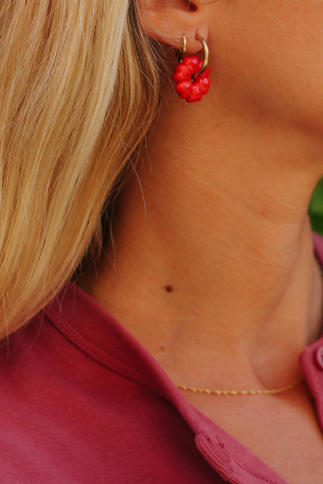Pendientes Ulei Hulu Rojo | M