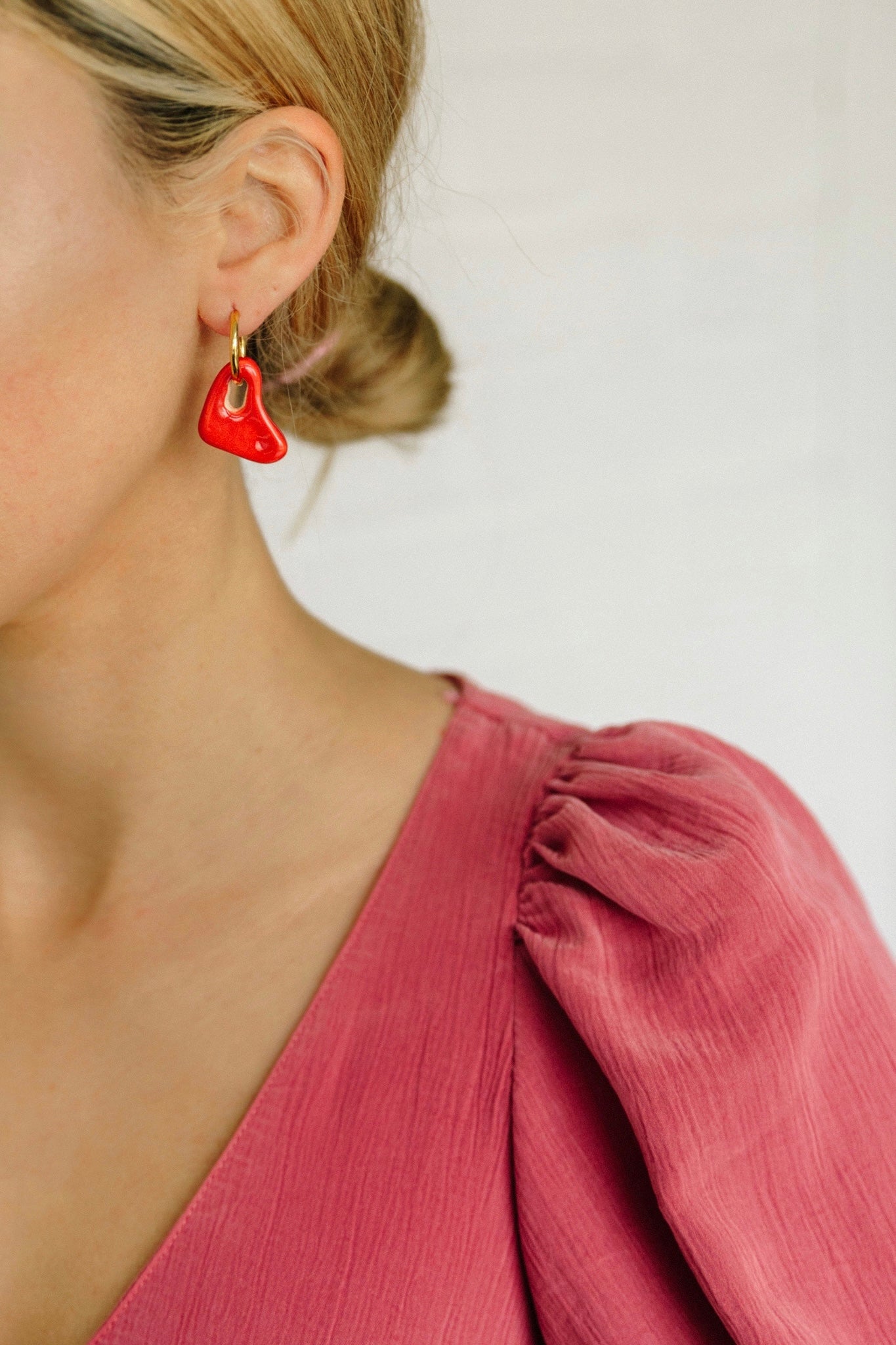 Red Yola Earrings | M