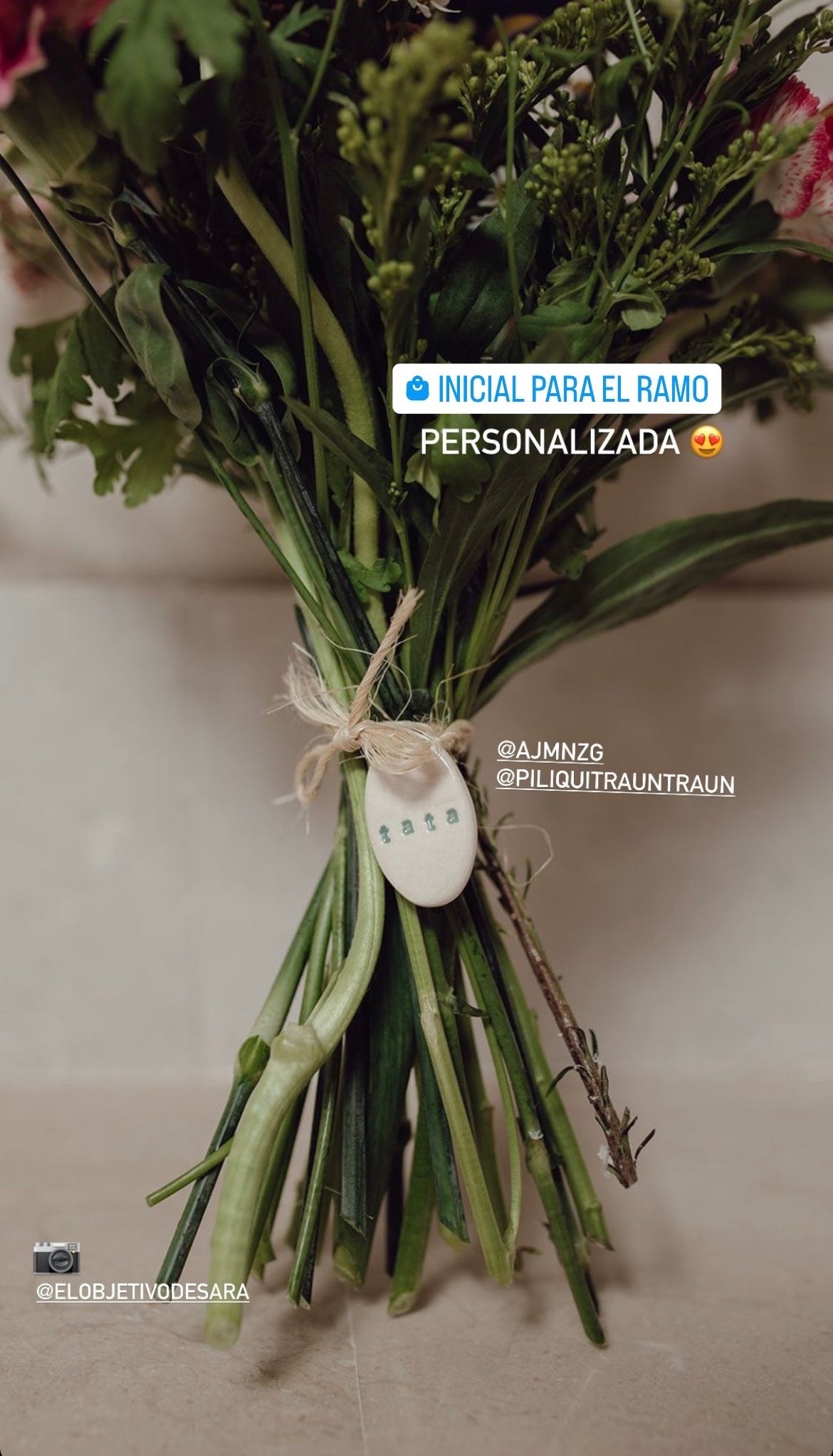 Bridal Bouquet Initial