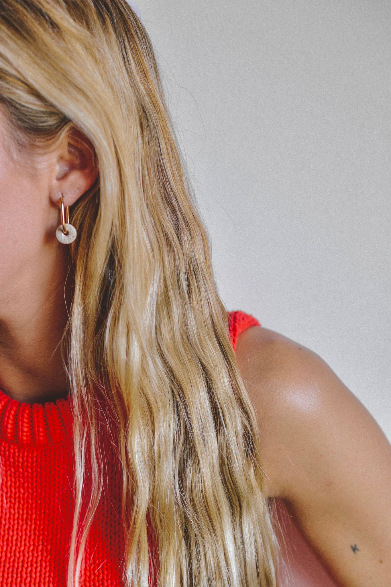 Mini Cala Carbón earrings | XS