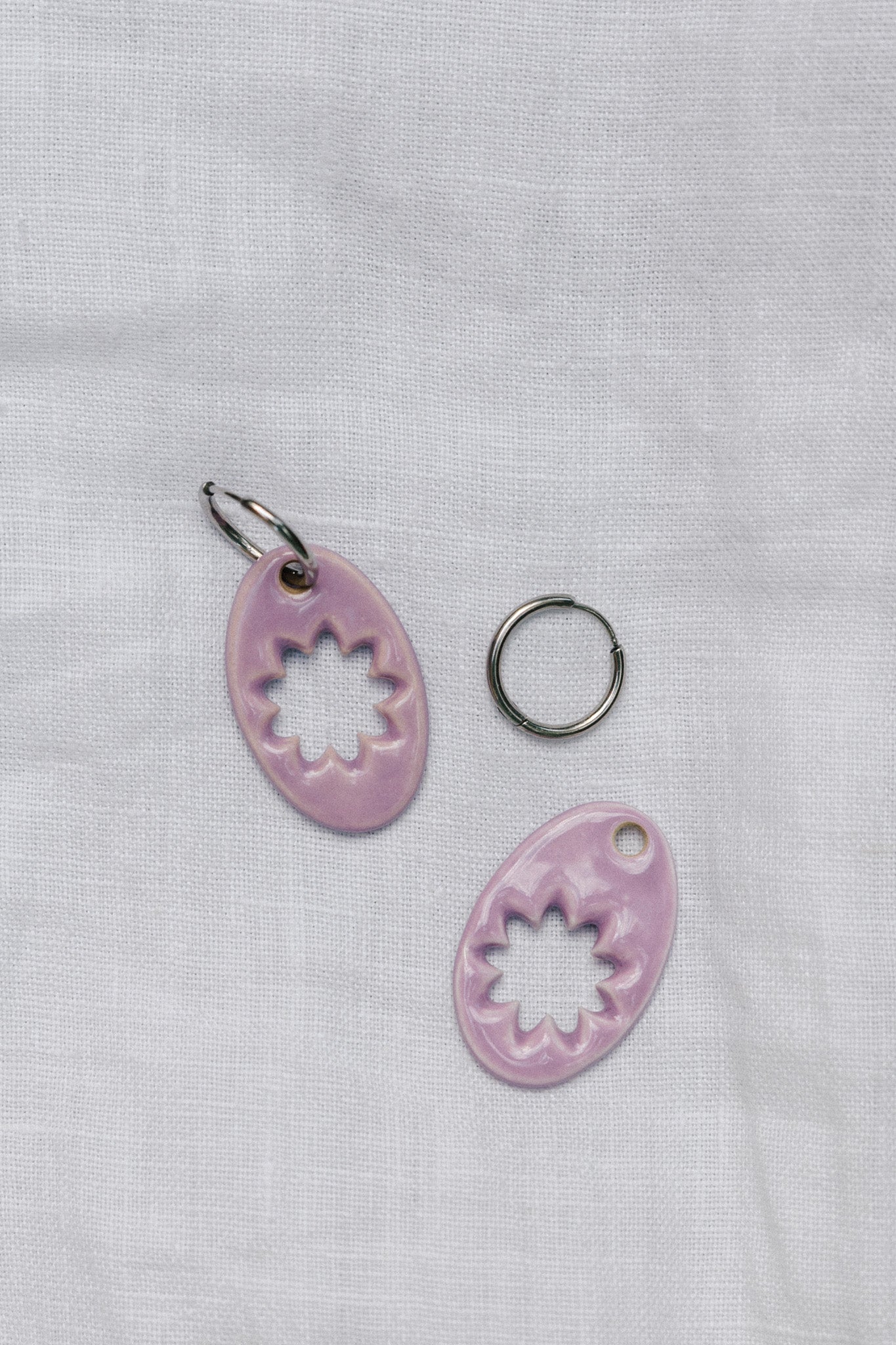 Nuevo | Pendientes Lehua Lila | XL