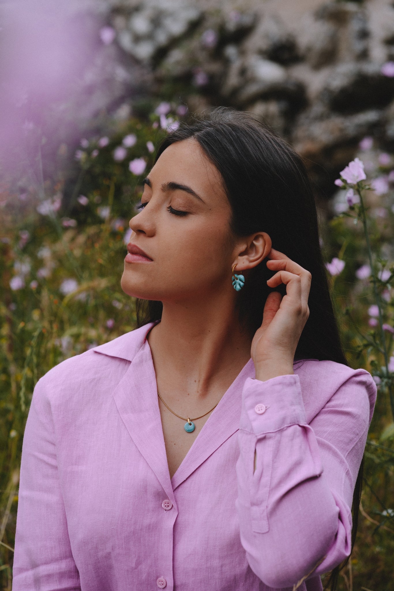 Par Piezas Mini Aloha Azul | S