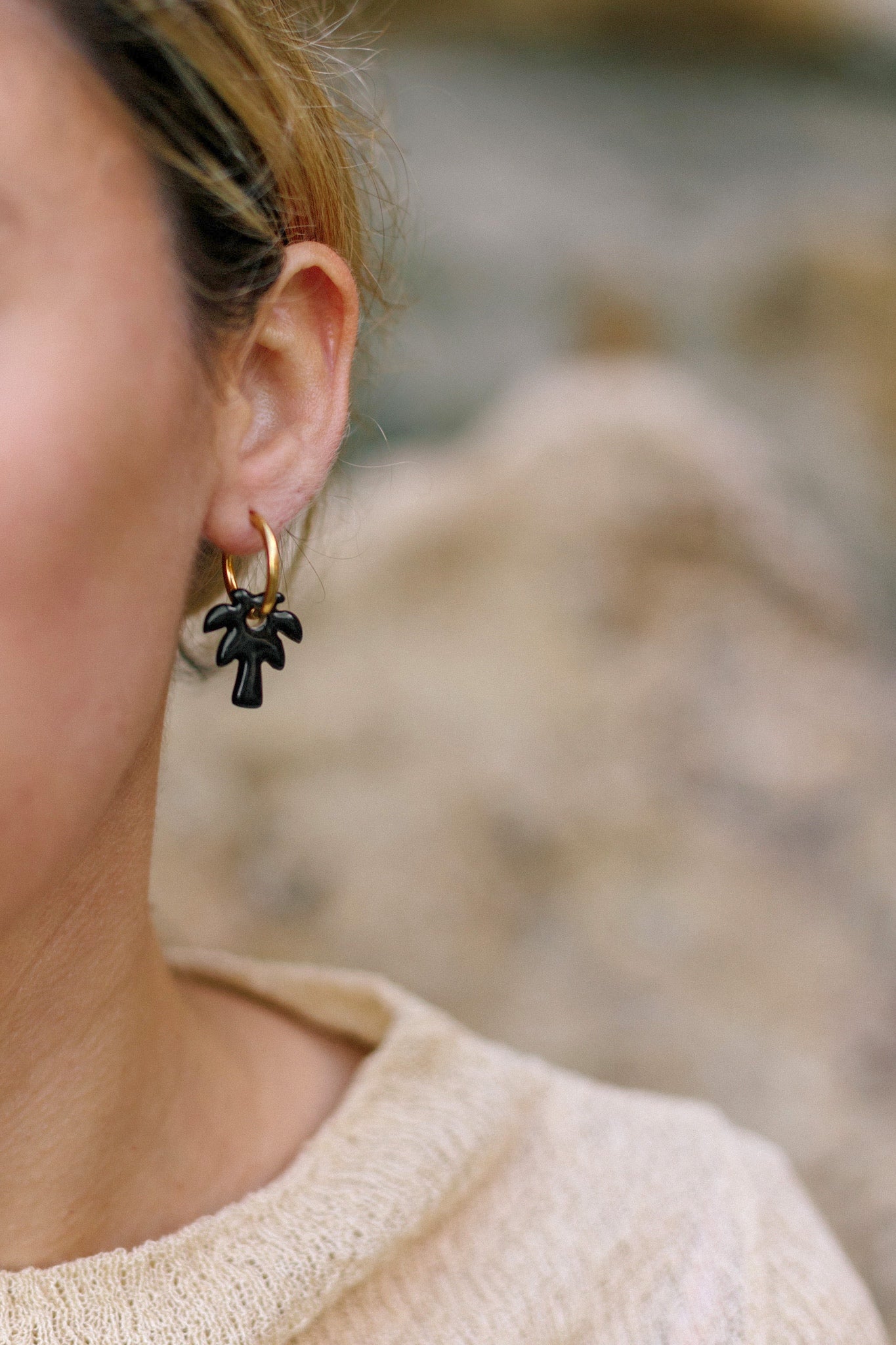 Pendientes Mini Niu Negro | S