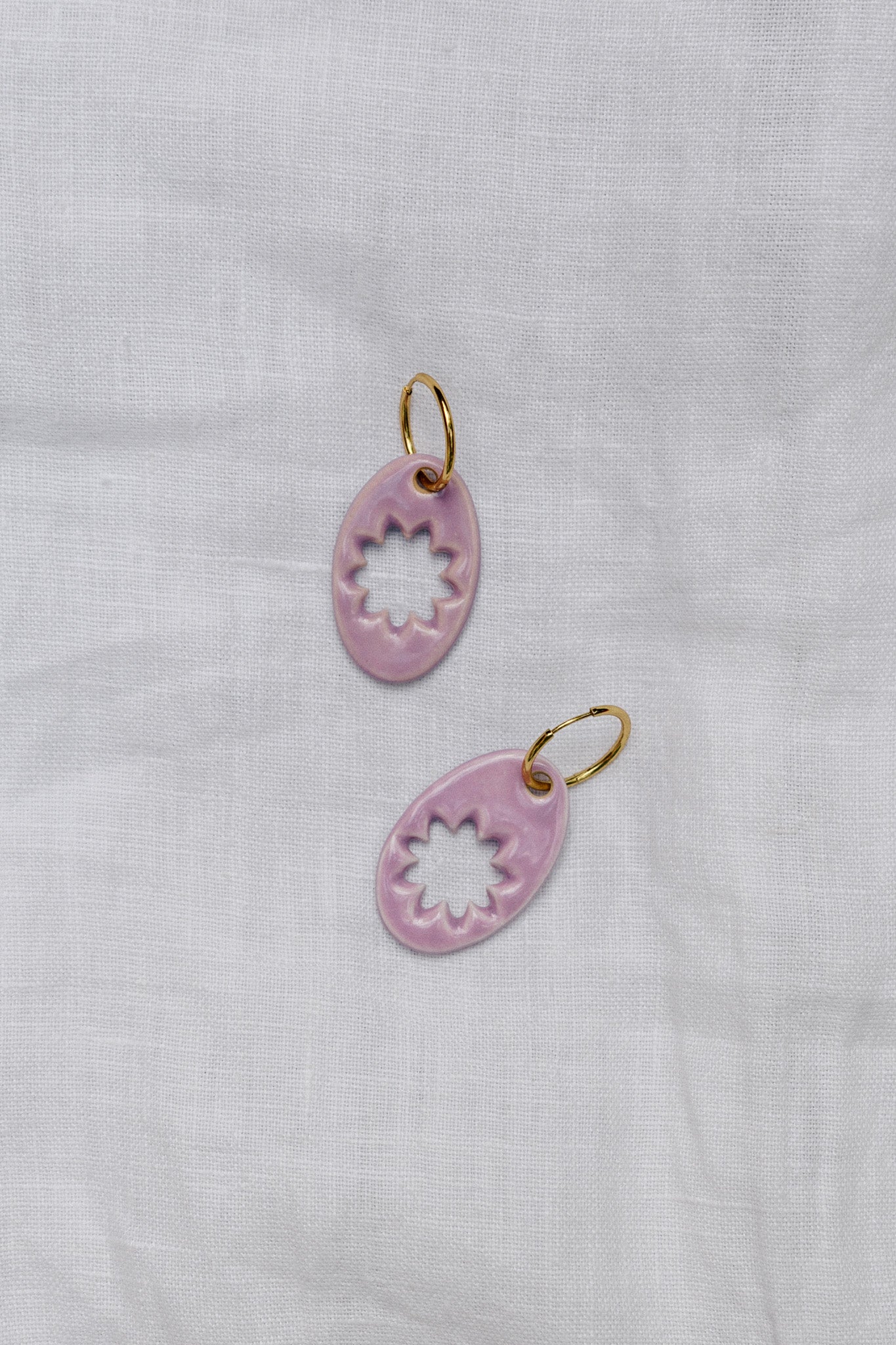 Nuevo | Pendientes Lehua Lila | XL