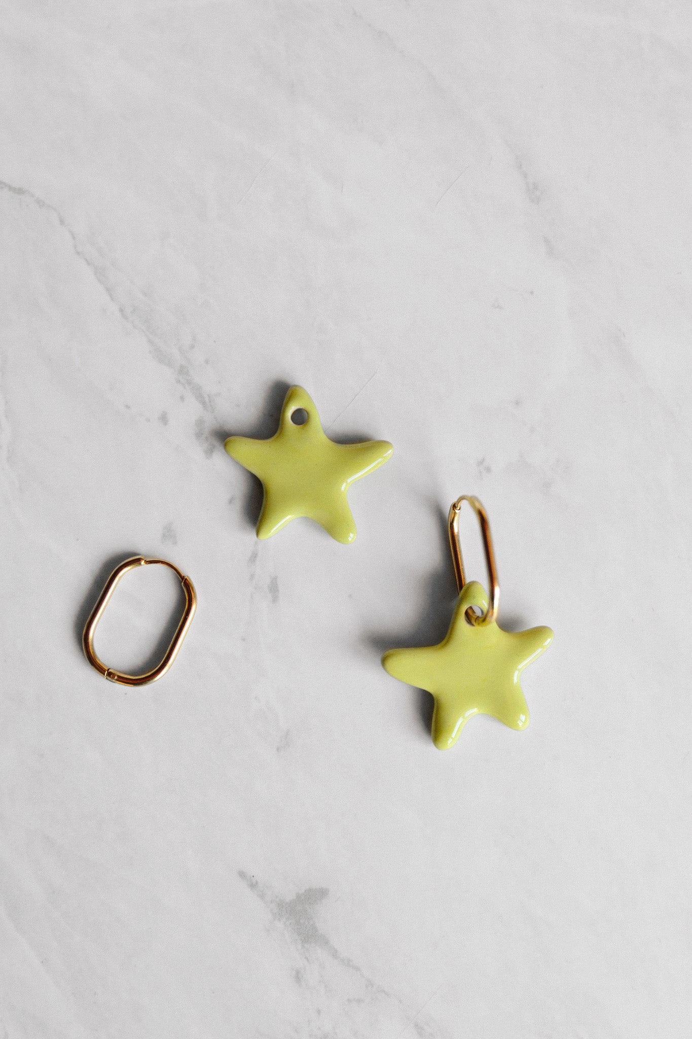New | Pastel Lime Hoku Kai Earrings