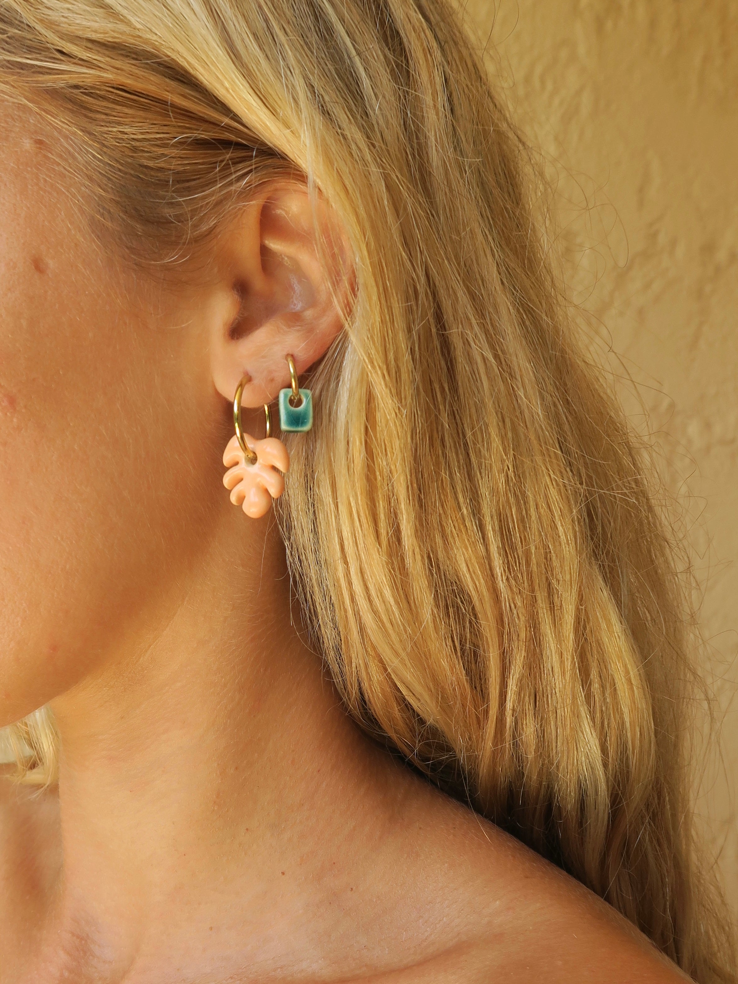 Par Piezas Mini Aloha Naranja | S