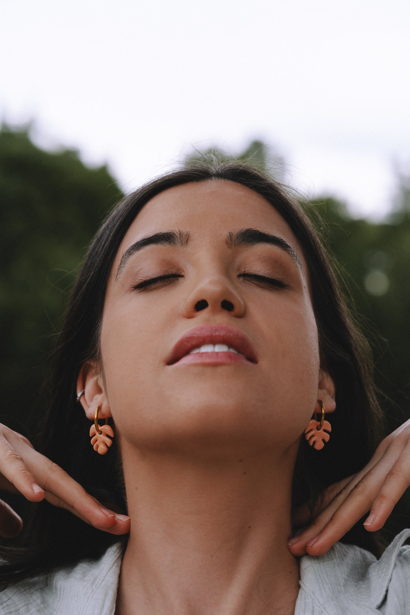 Par Piezas Mini Aloha Naranja | S