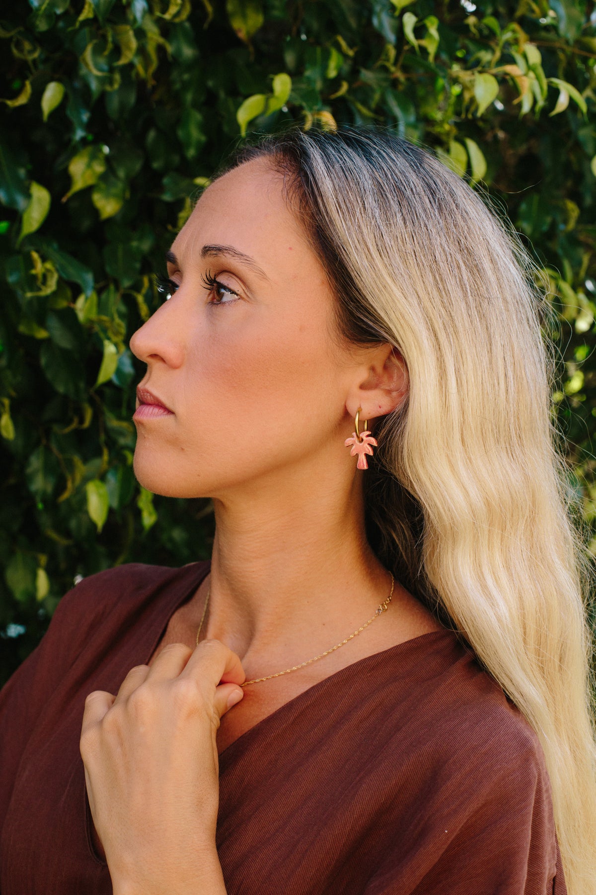 Pink Mini Niu Earrings | S