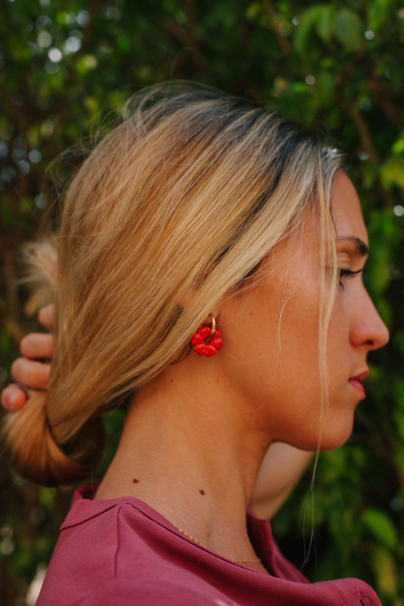 Pendientes Ulei Hulu Rojo | M