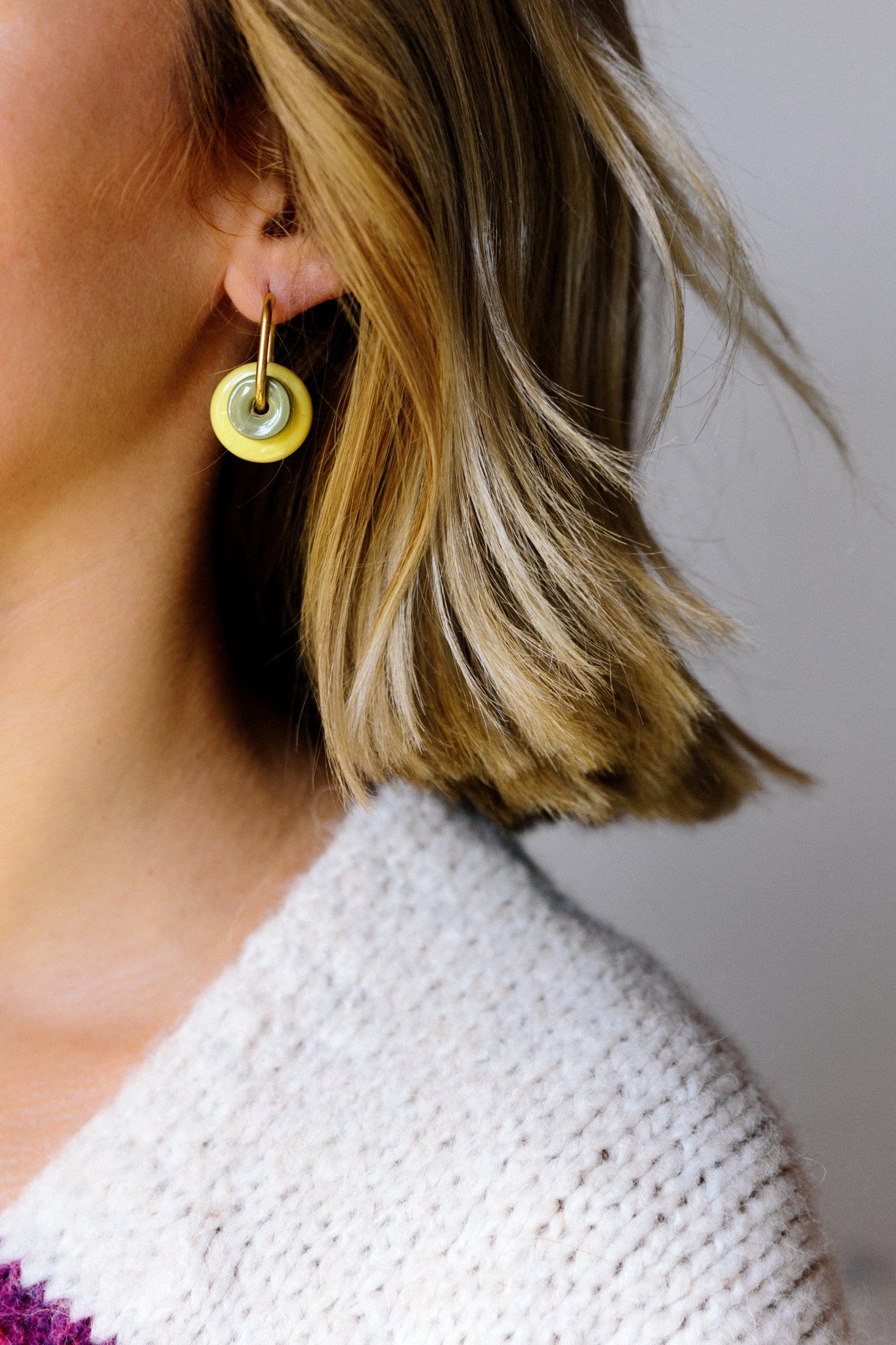 Mini Lago Verde Earrings | XS