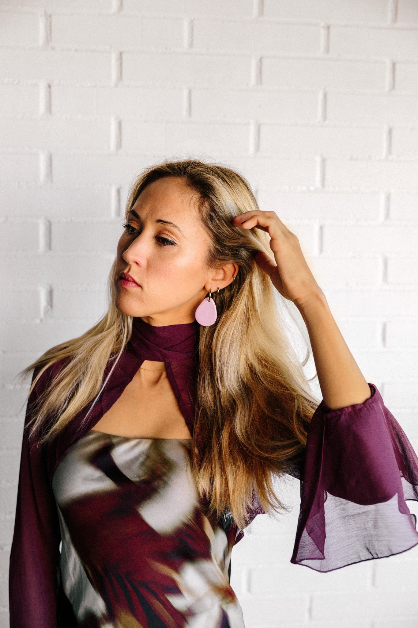 Nuevo | Pendientes Pétalo | Personaliza color | L