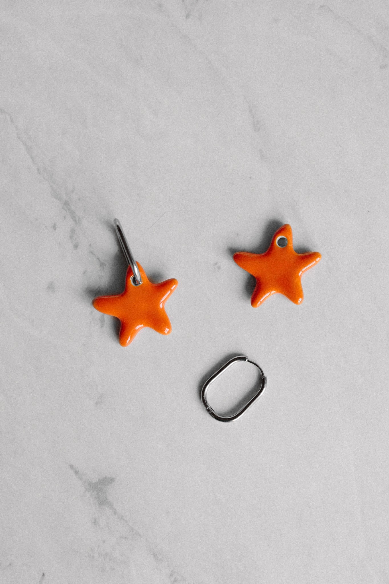 Nuevo | Pendientes Hōkū Kai Naranja | L