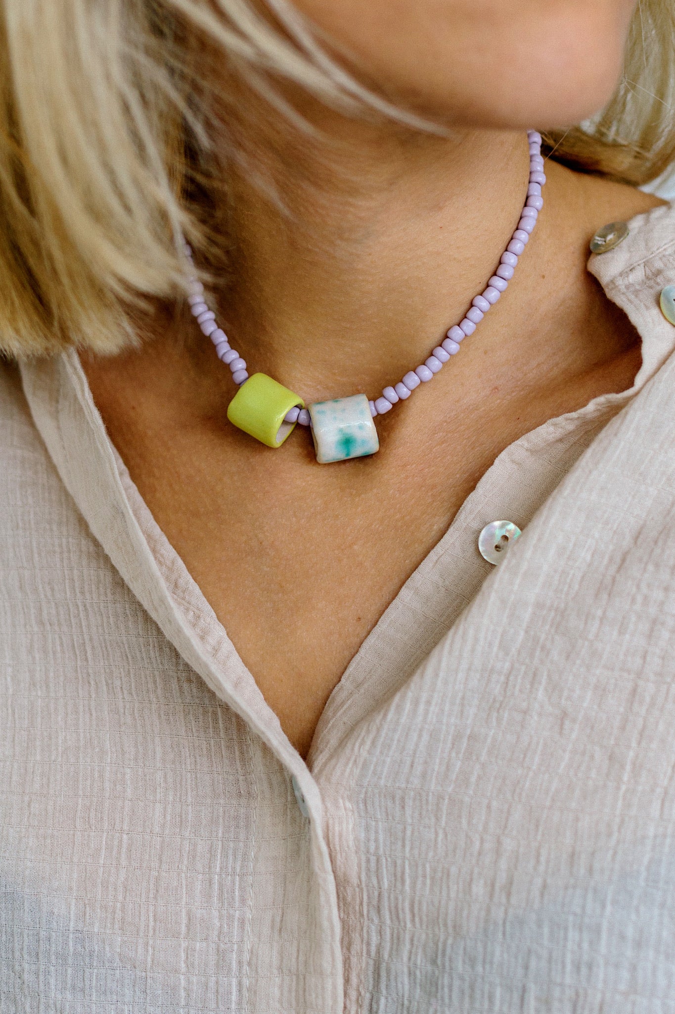 Pastel Lime Ko Charm  | XS