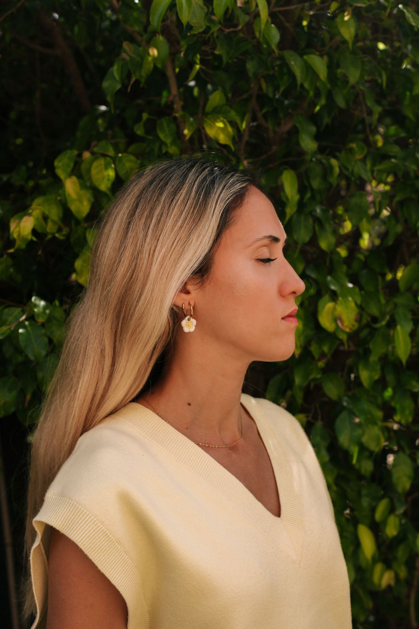 Nuevo | Par Piezas Plumeria Blanco | S