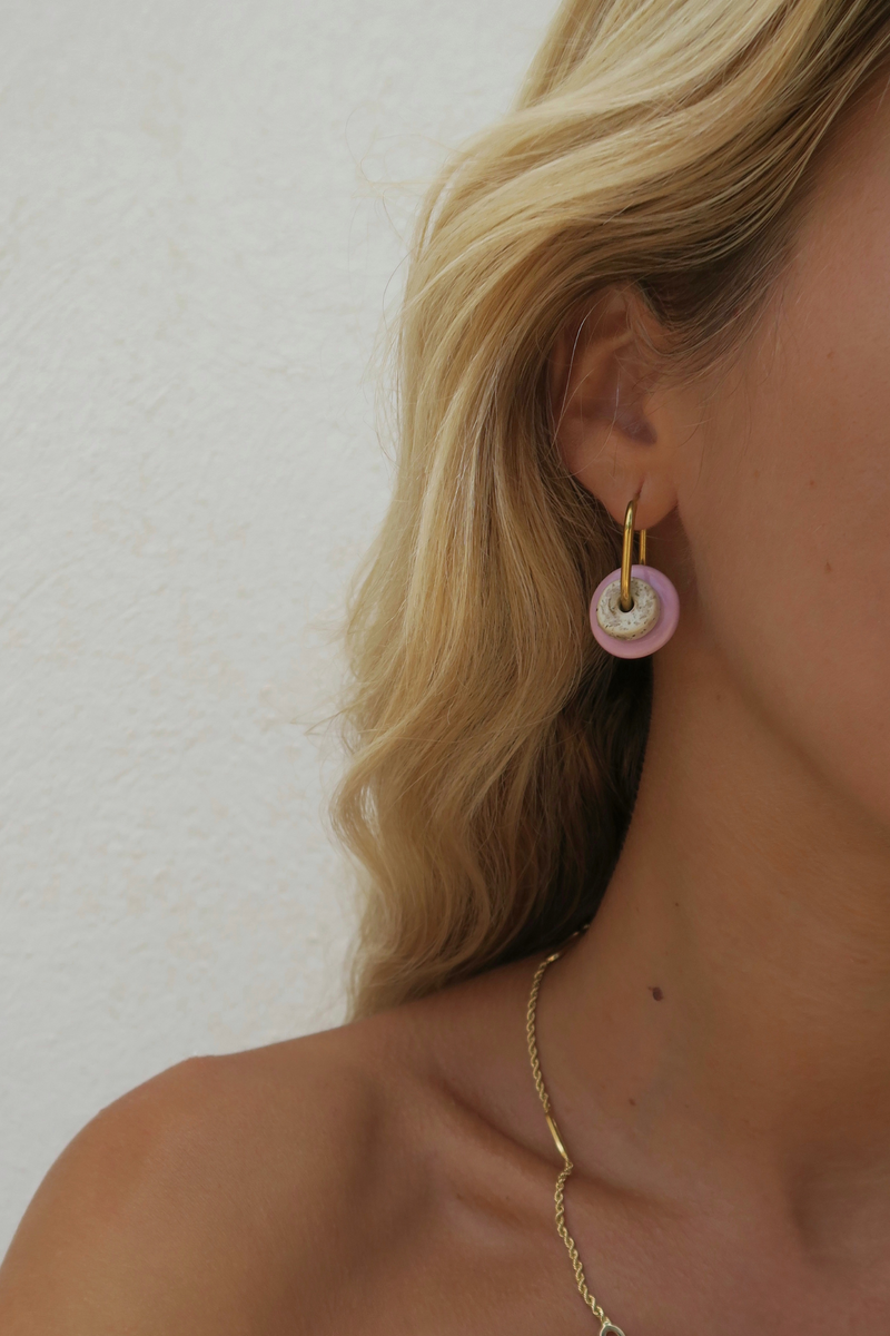 Mini Cala Carbón earrings | XS