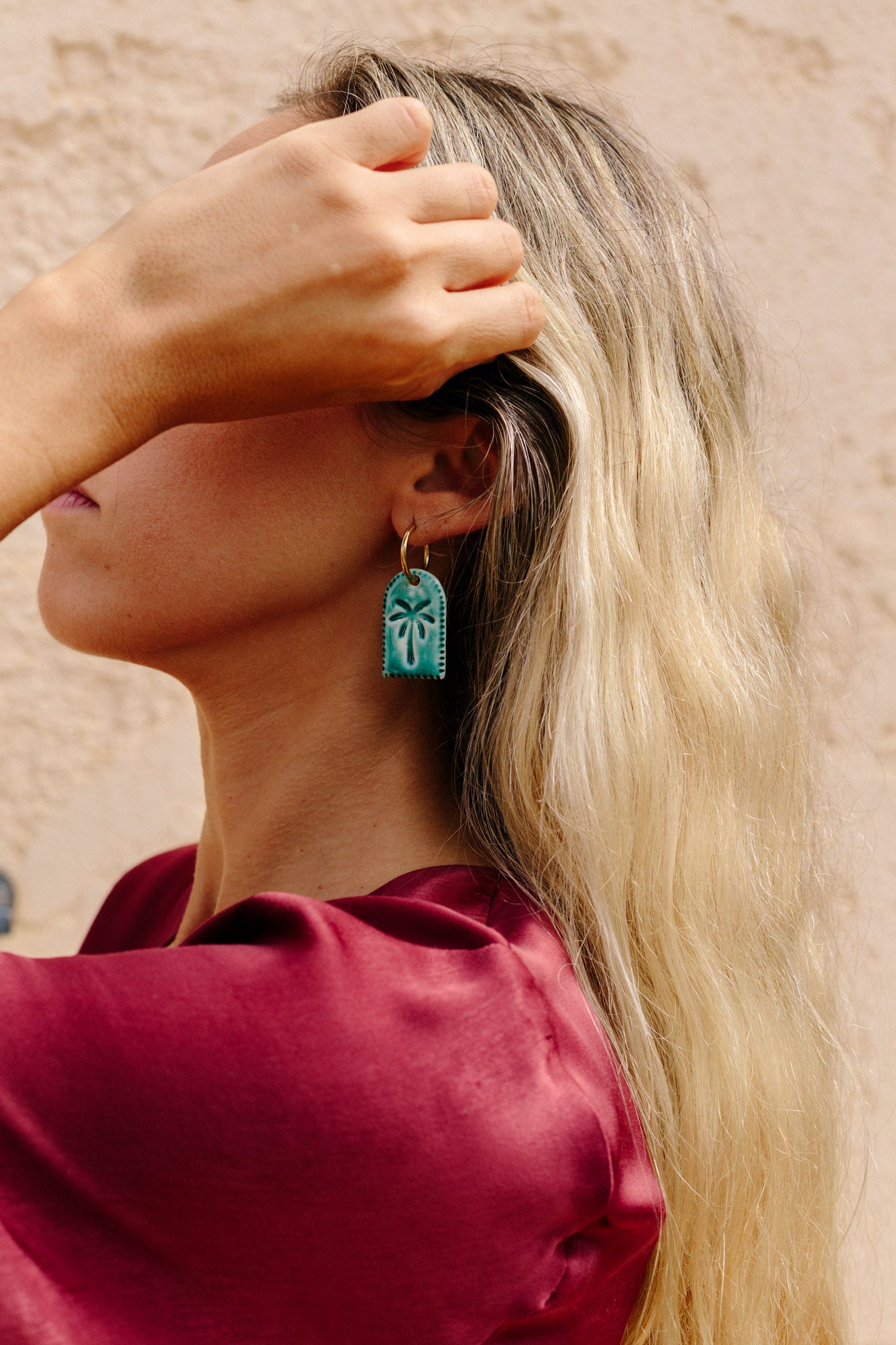 Pendientes Palmera Azul | L