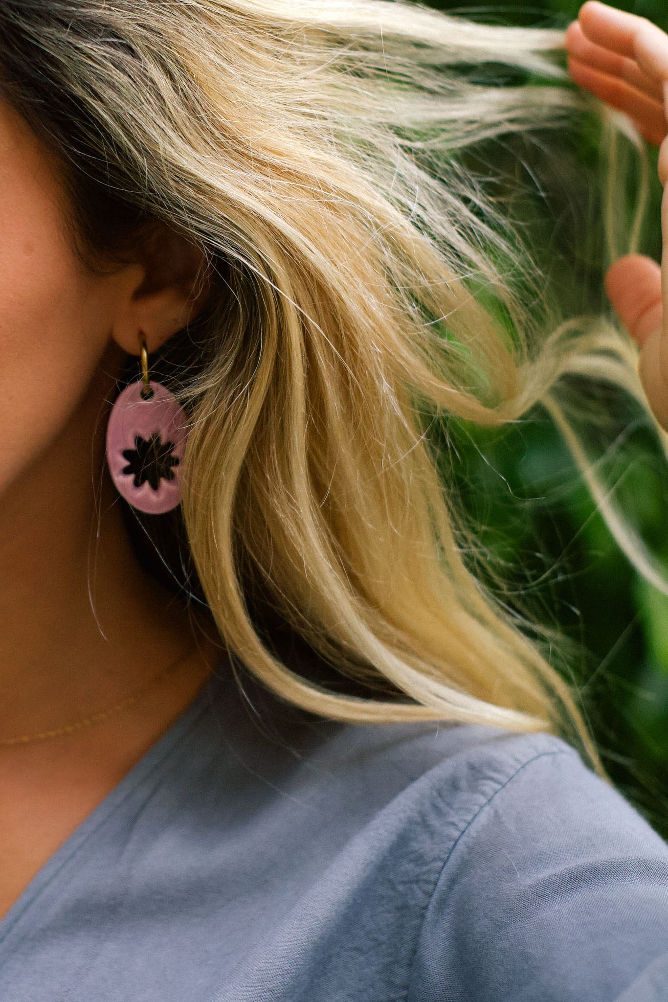 Pendientes Lehua Lila | XL