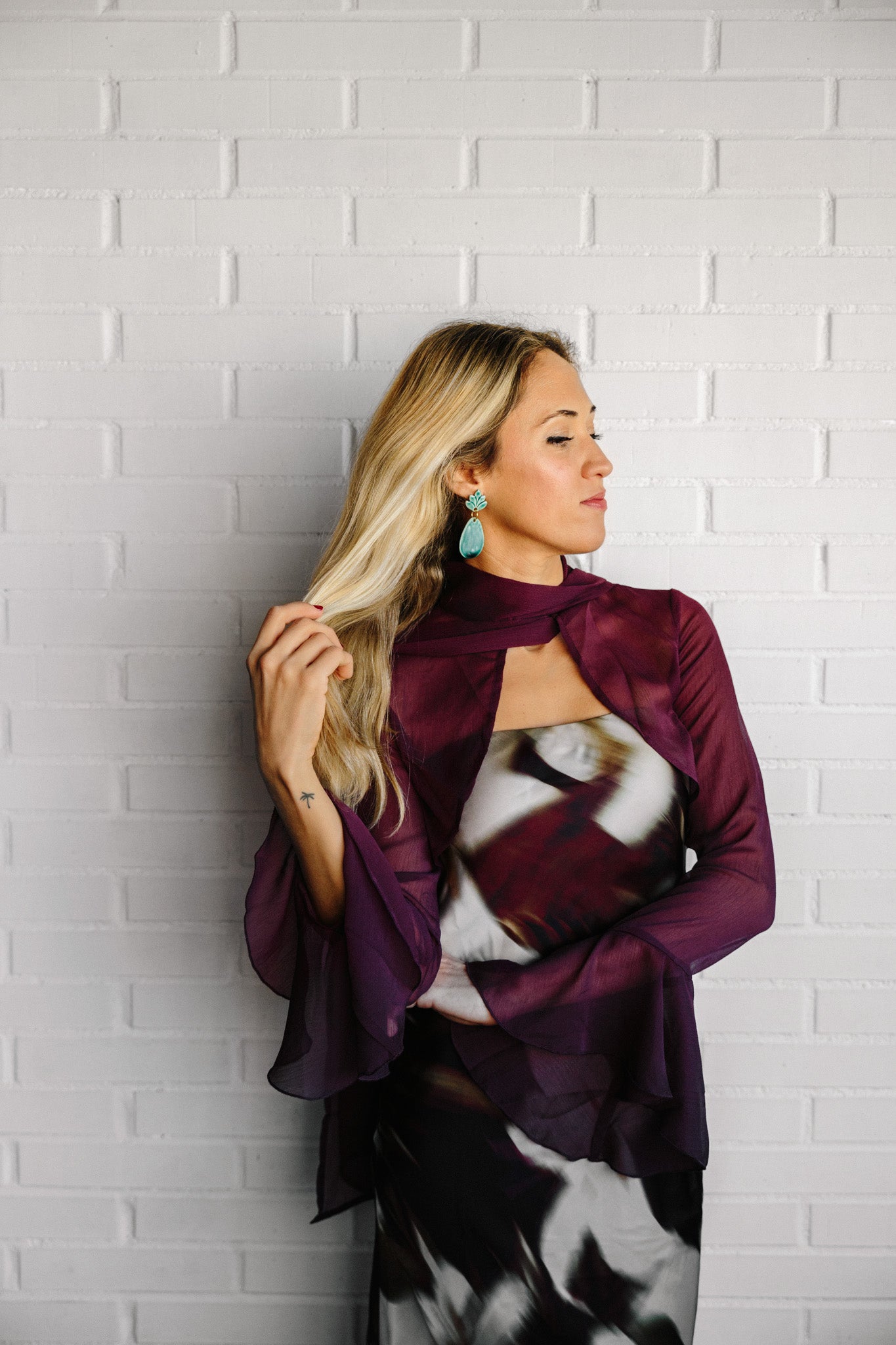 Pendiente Clavel | Personaliza color | XXL