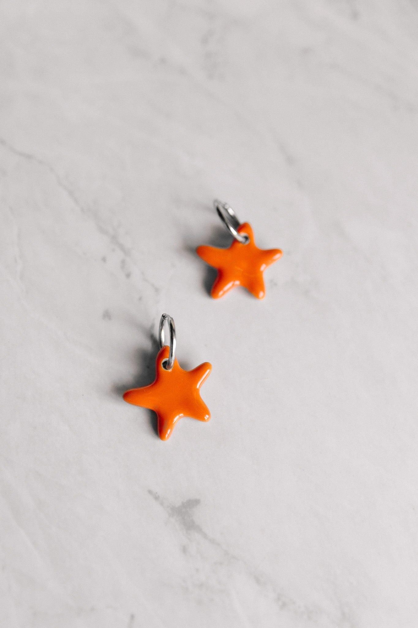 Nuevo | Pendientes Hōkū Kai Naranja | L