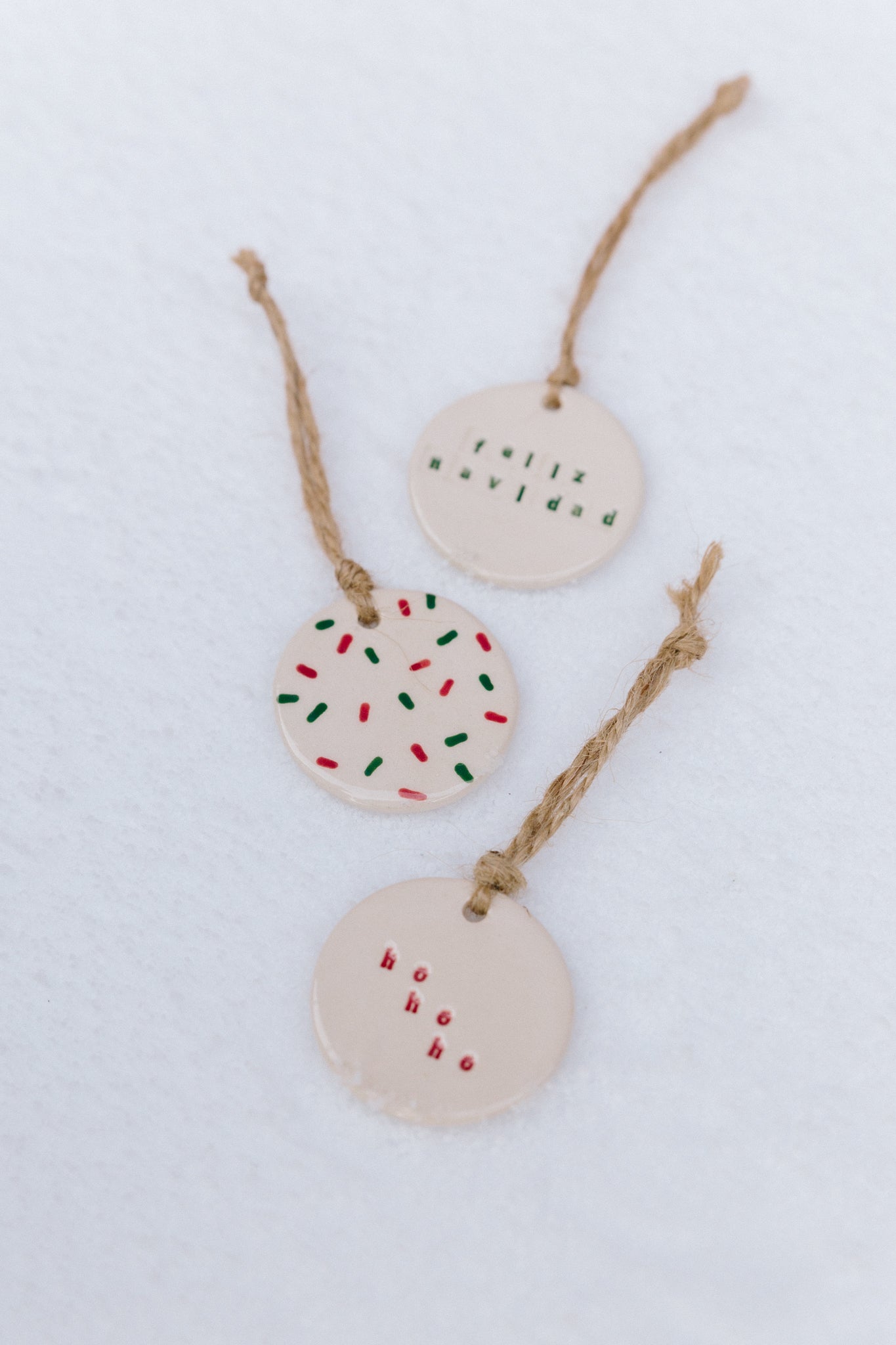 Ho Ho Ho | PACK OF 3 ORNAMENTS