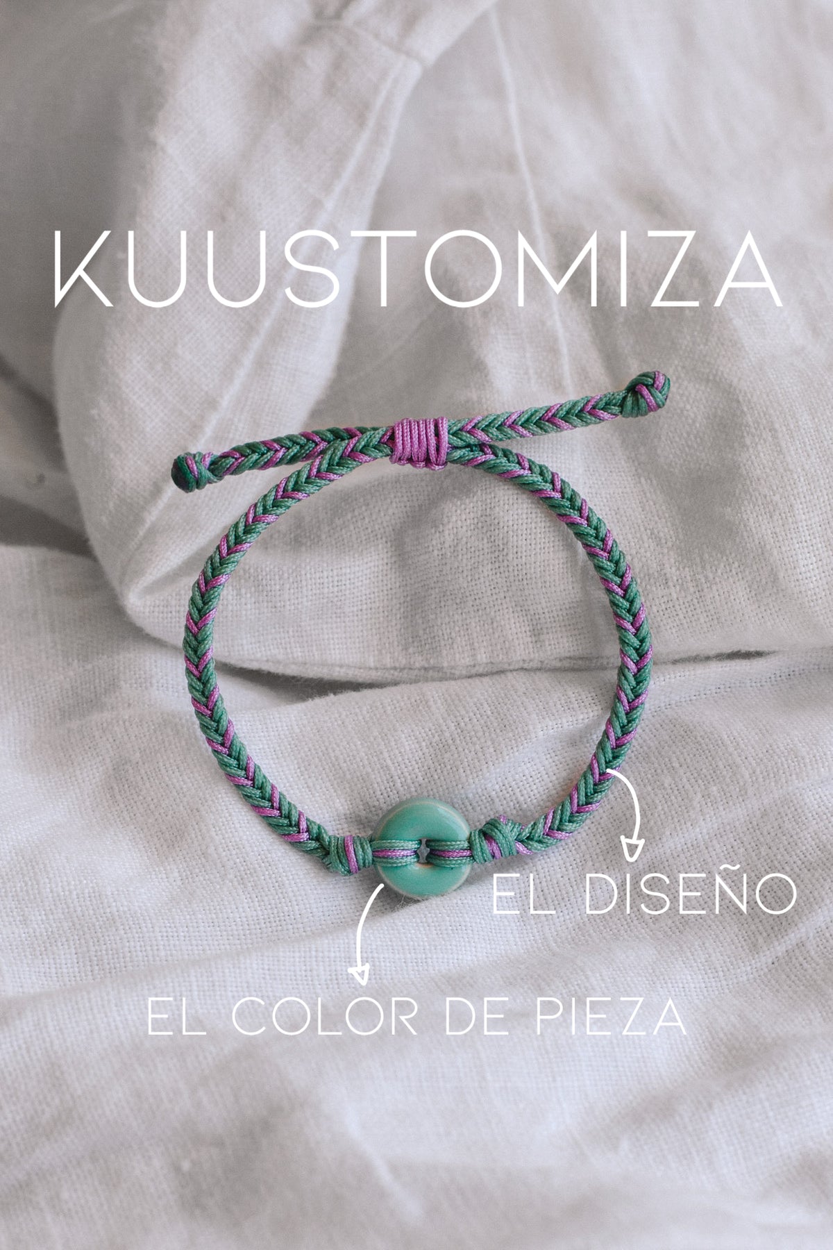 Suplemento Personalización Color Pieza o Diseño Cuerda Pulsera