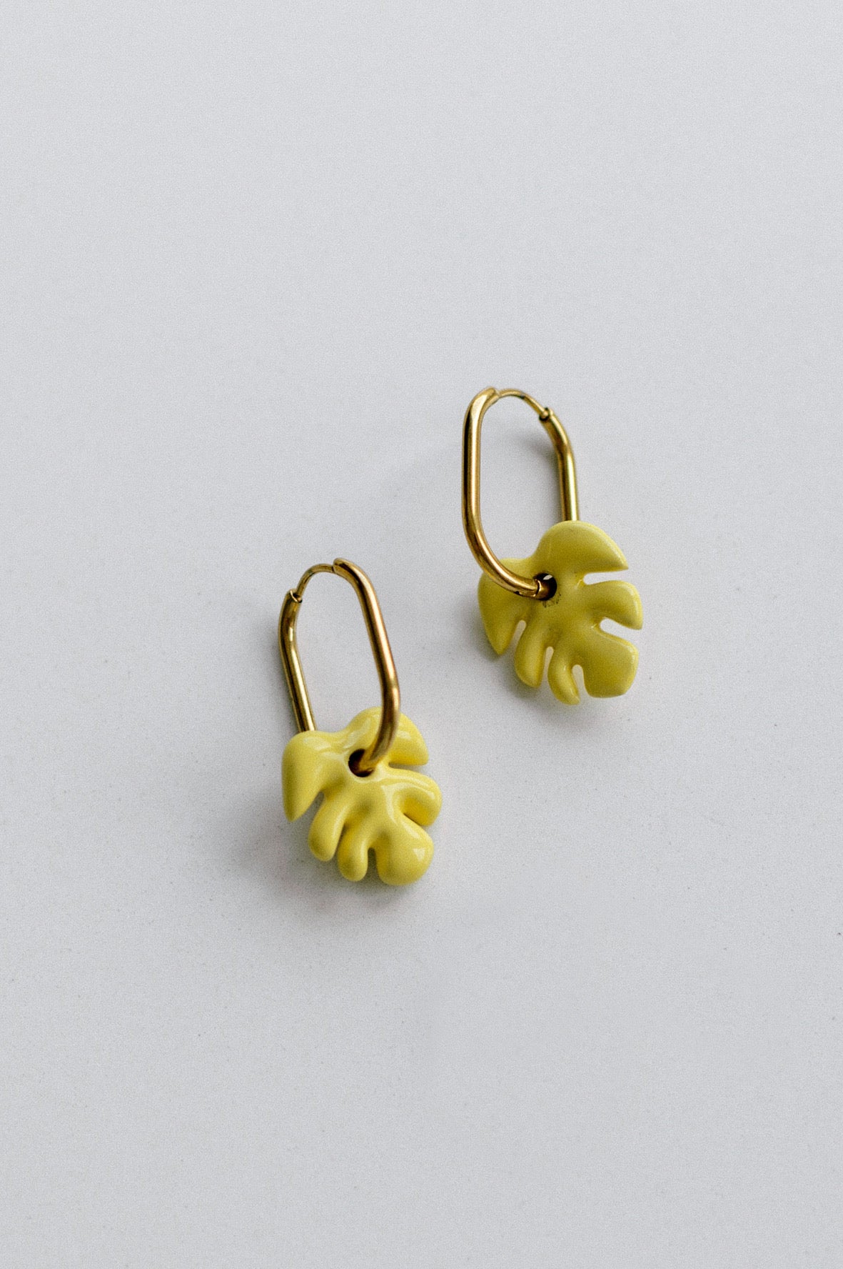Yellow Mini Aloha Earrings | S