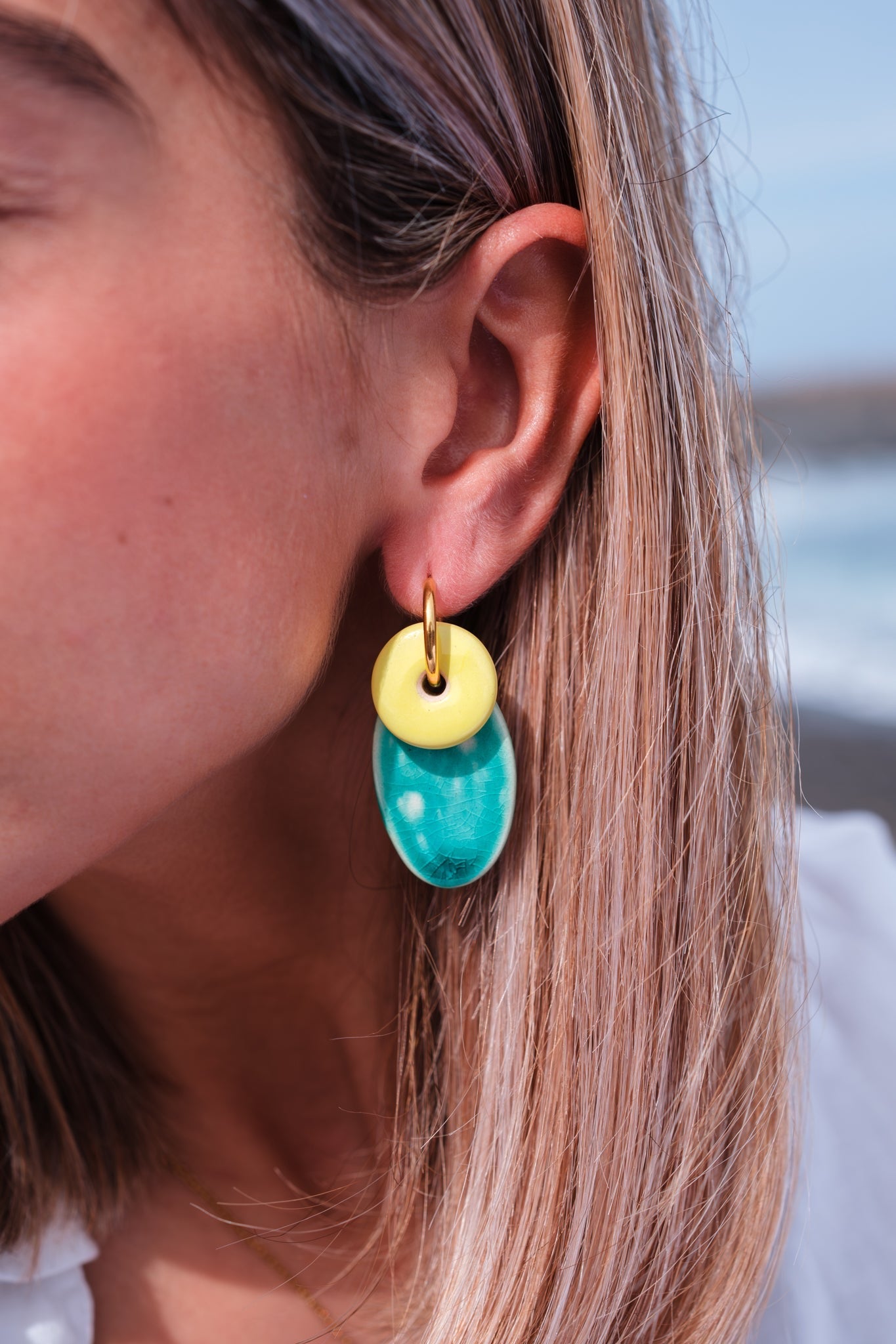 Pendientes Plumeria | M