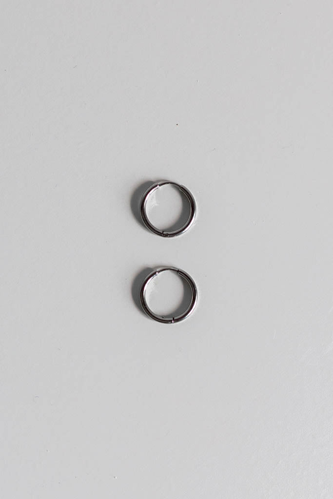 Classic Silver Hoop Earrings 