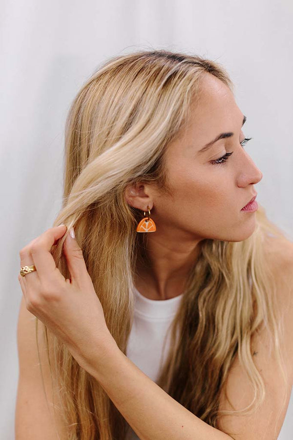 Orange Earrings | L